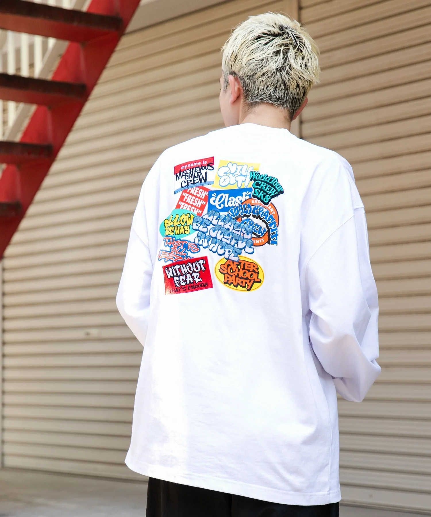 ヘビーウエイトワッペンロゴロンT - Image 8