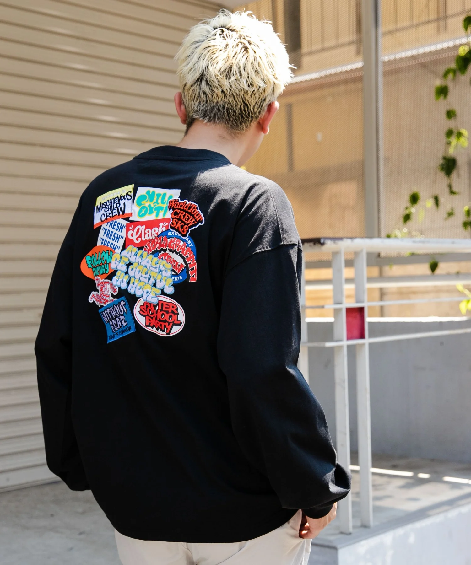 ヘビーウエイトワッペンロゴロンT - Image 9