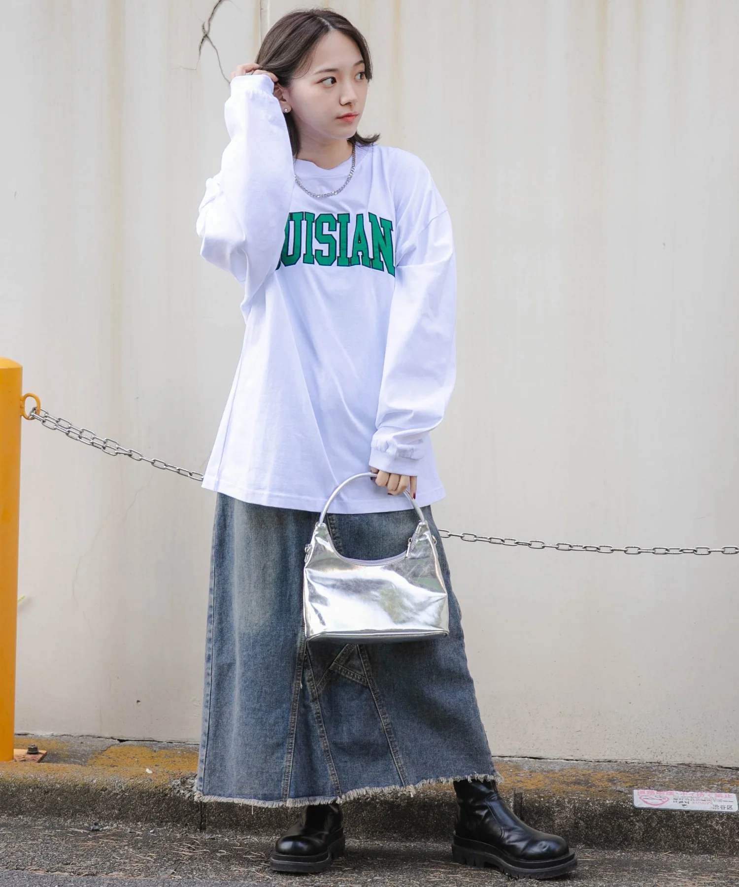 アクセ付きグラフィックロンT - Image 6