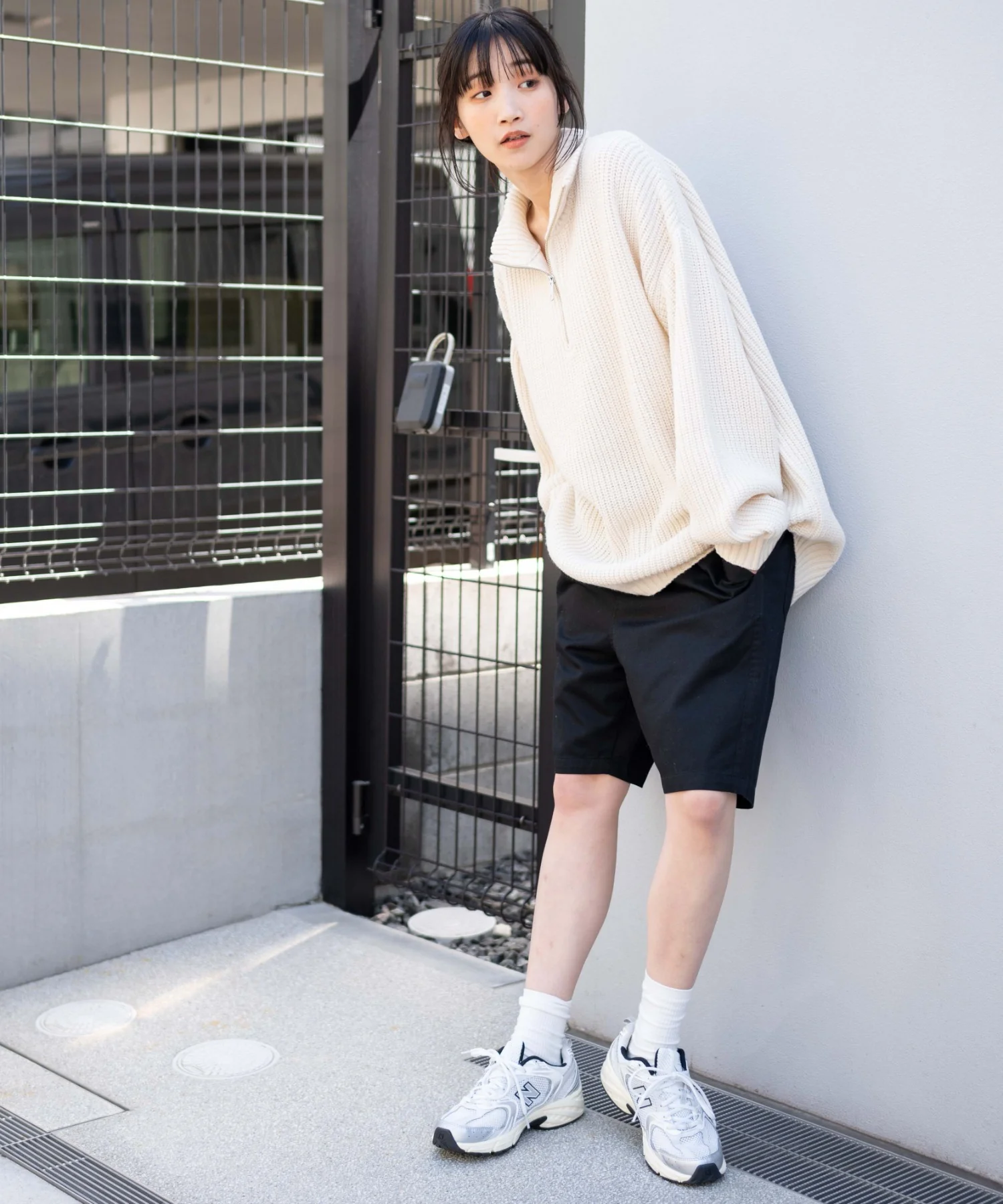 ルーズフィットハーフZIPプルオーバー - Image 16