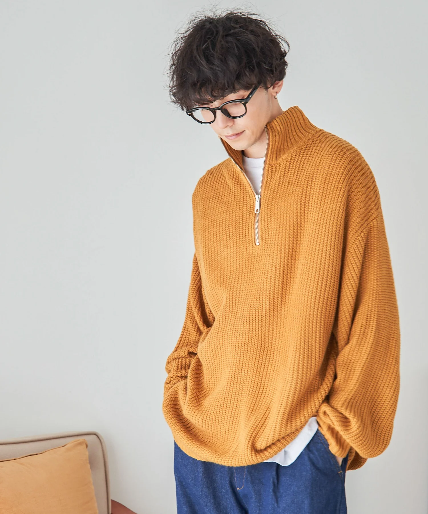 ルーズフィットハーフZIPプルオーバー - Image 17