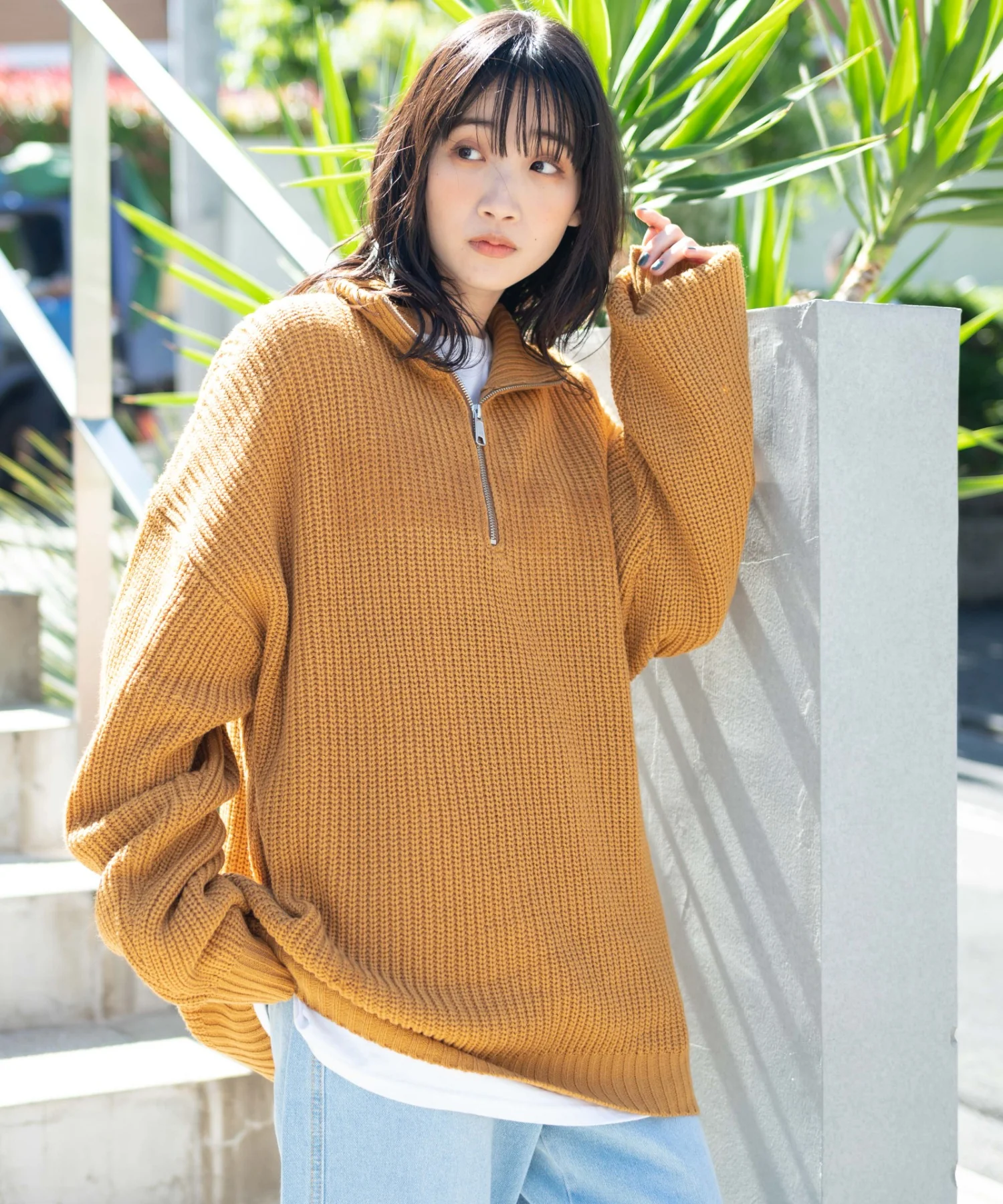 ルーズフィットハーフZIPプルオーバー - Image 20