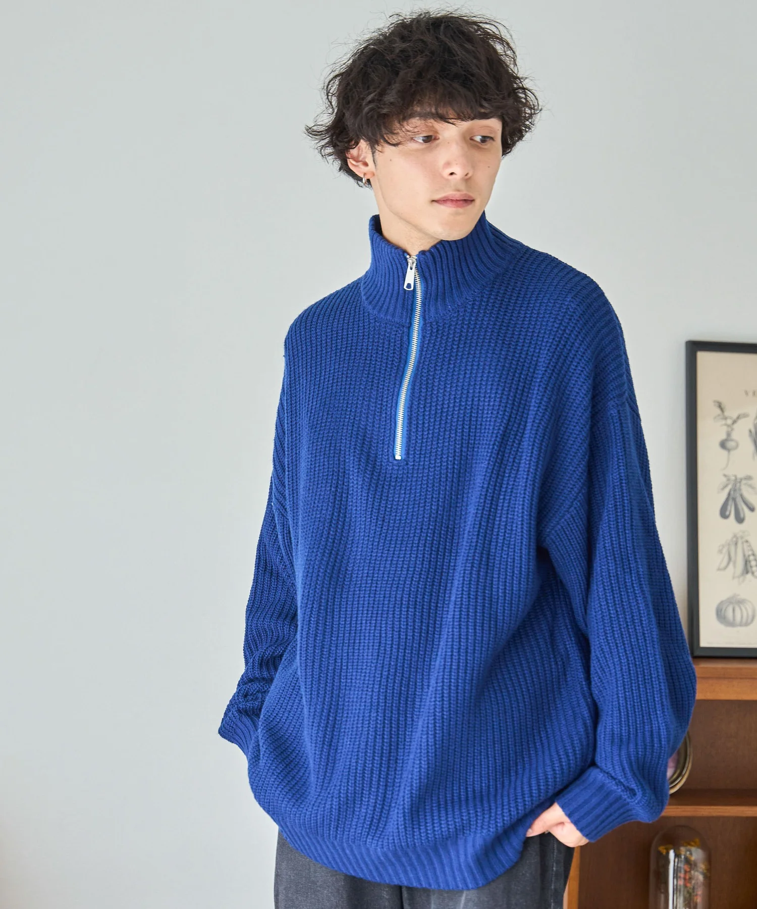 ルーズフィットハーフZIPプルオーバー - Image 22