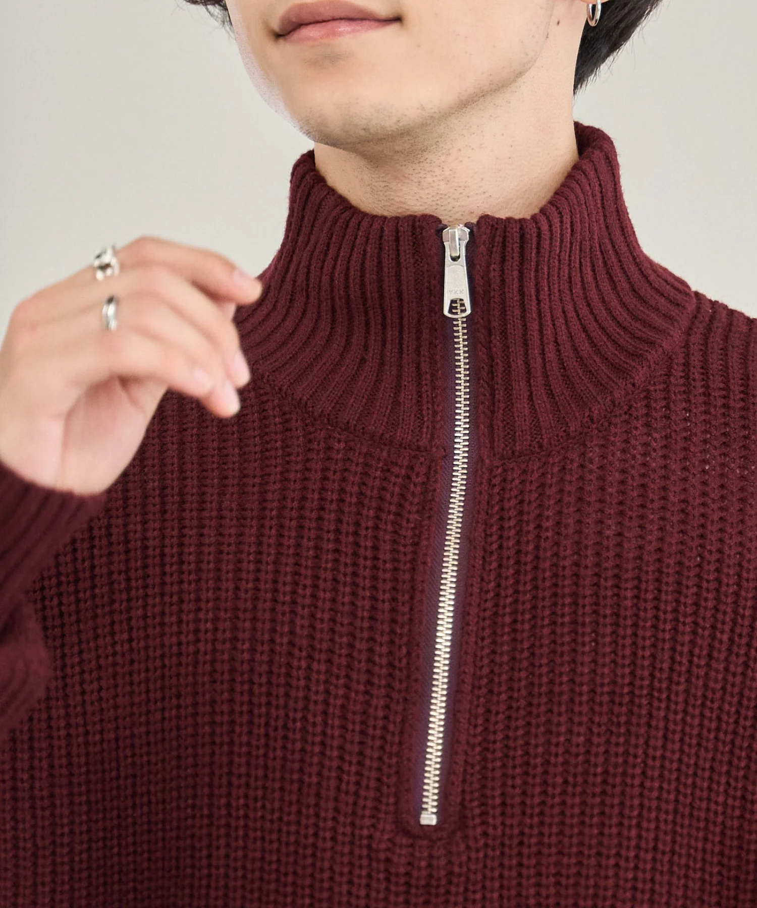 ルーズフィットハーフZIPプルオーバー - Image 37
