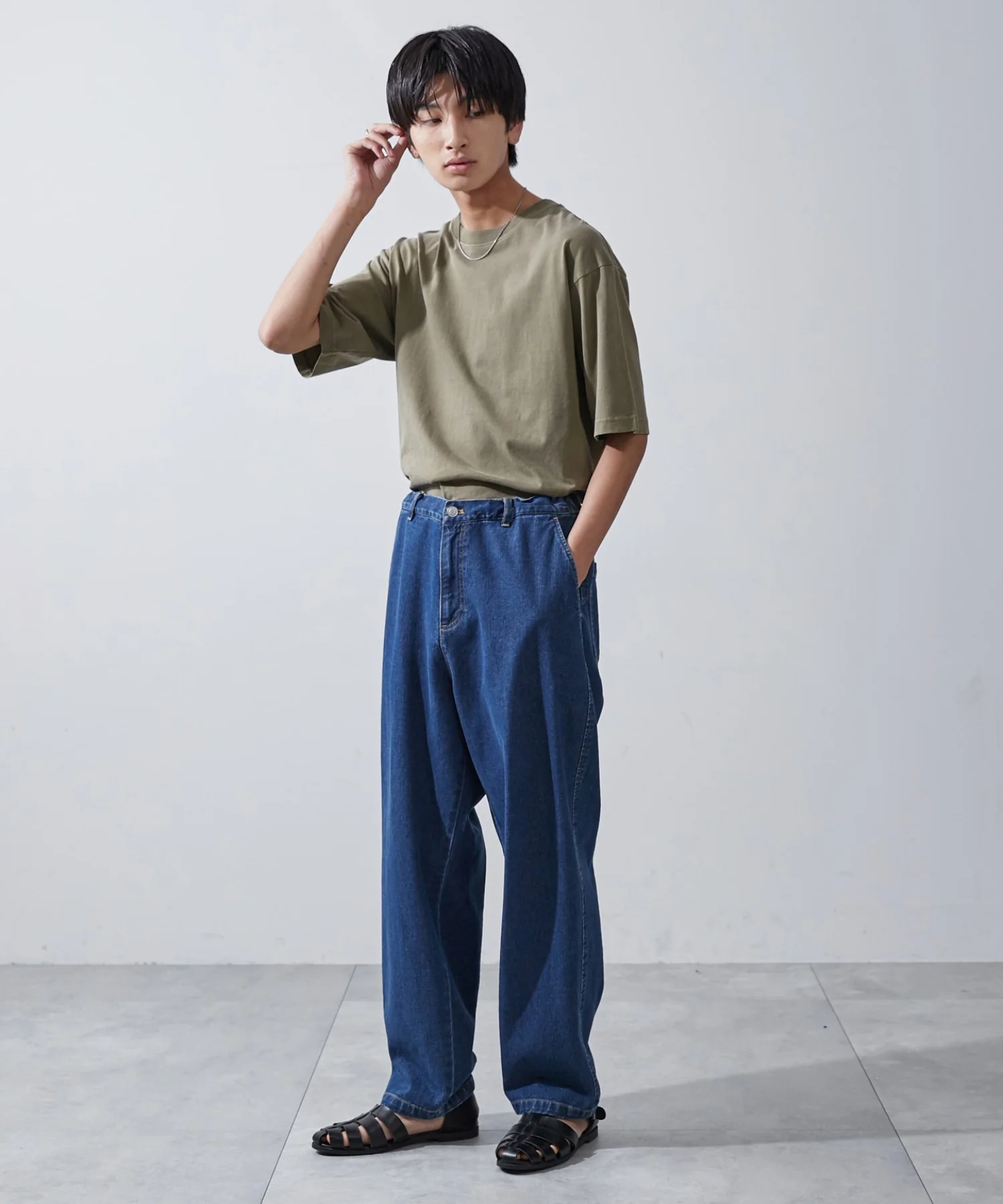 デニムイージーワイドパンツ - Image 39