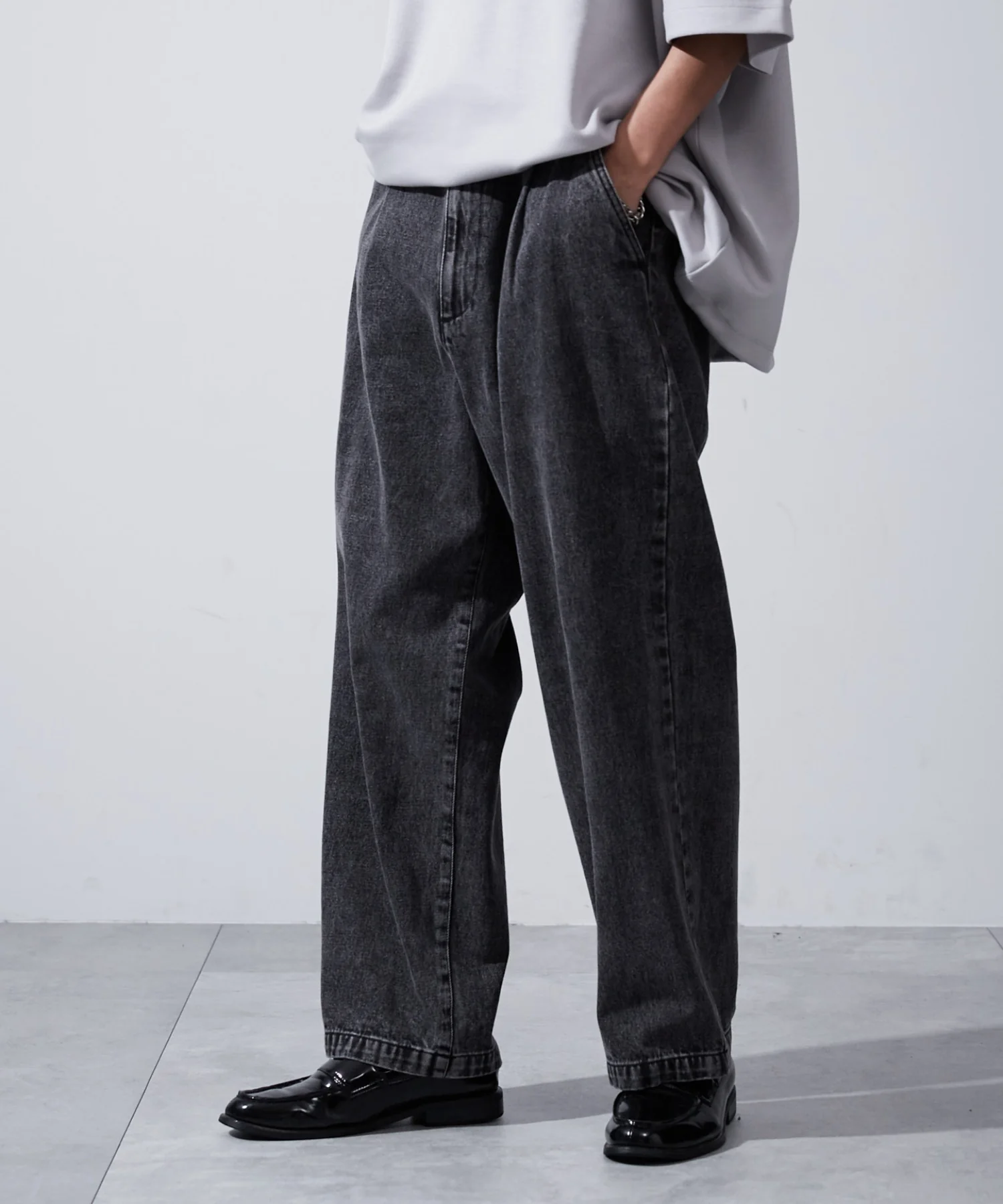 デニムイージーワイドパンツ - Image 4