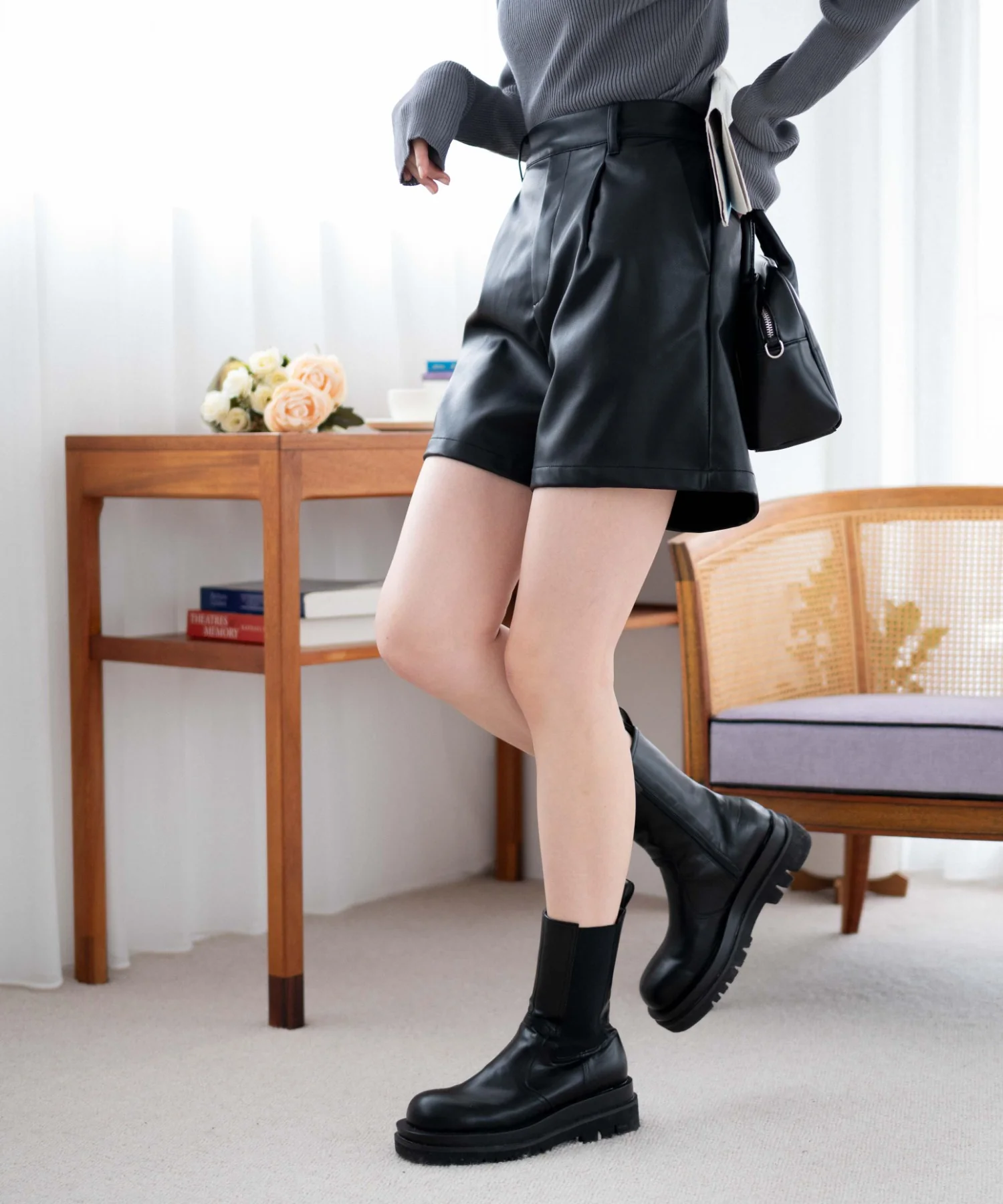 合皮タックショートパンツ - Image 23