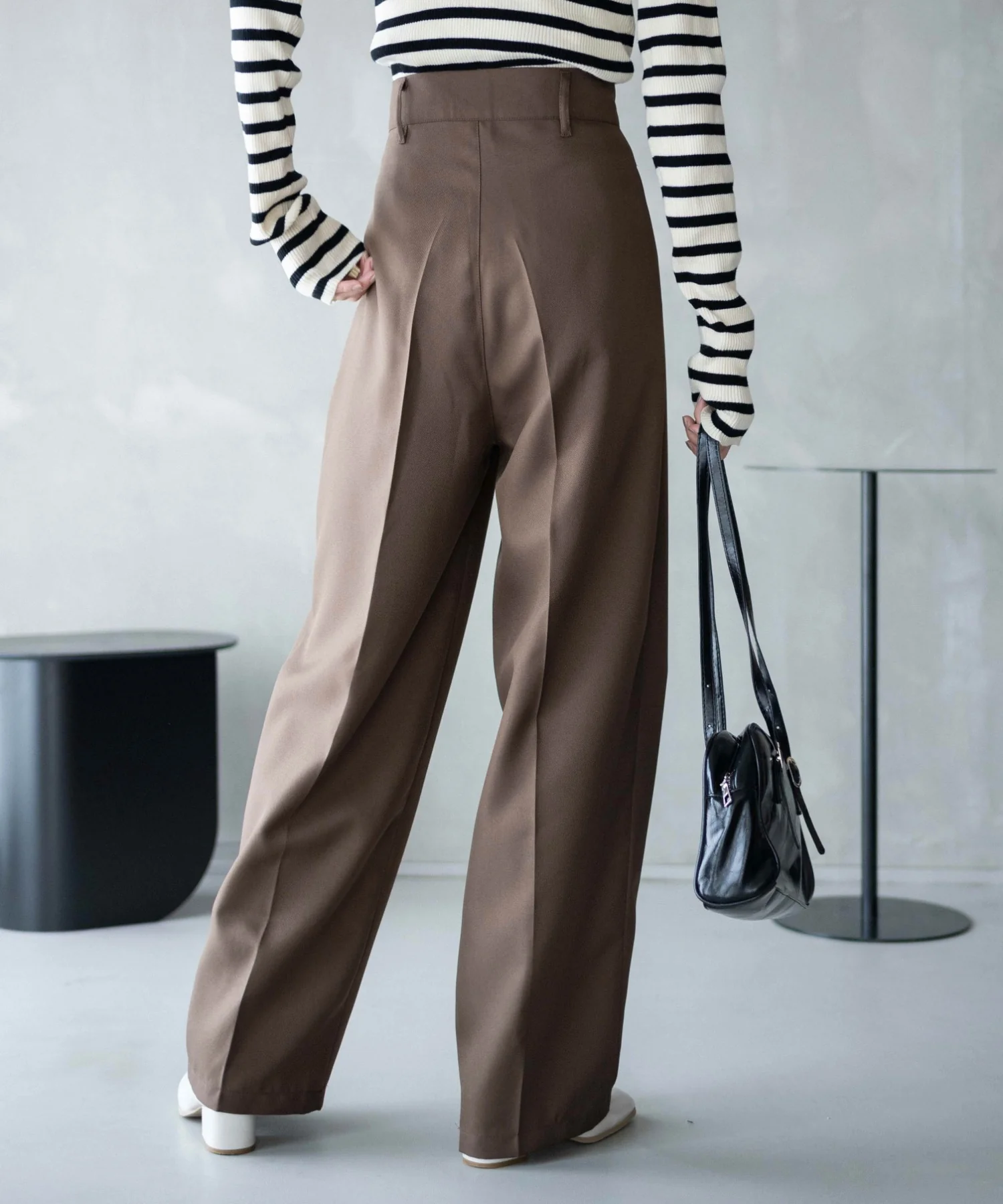 ハイウエストセンタープレスワイドパンツ - Image 18