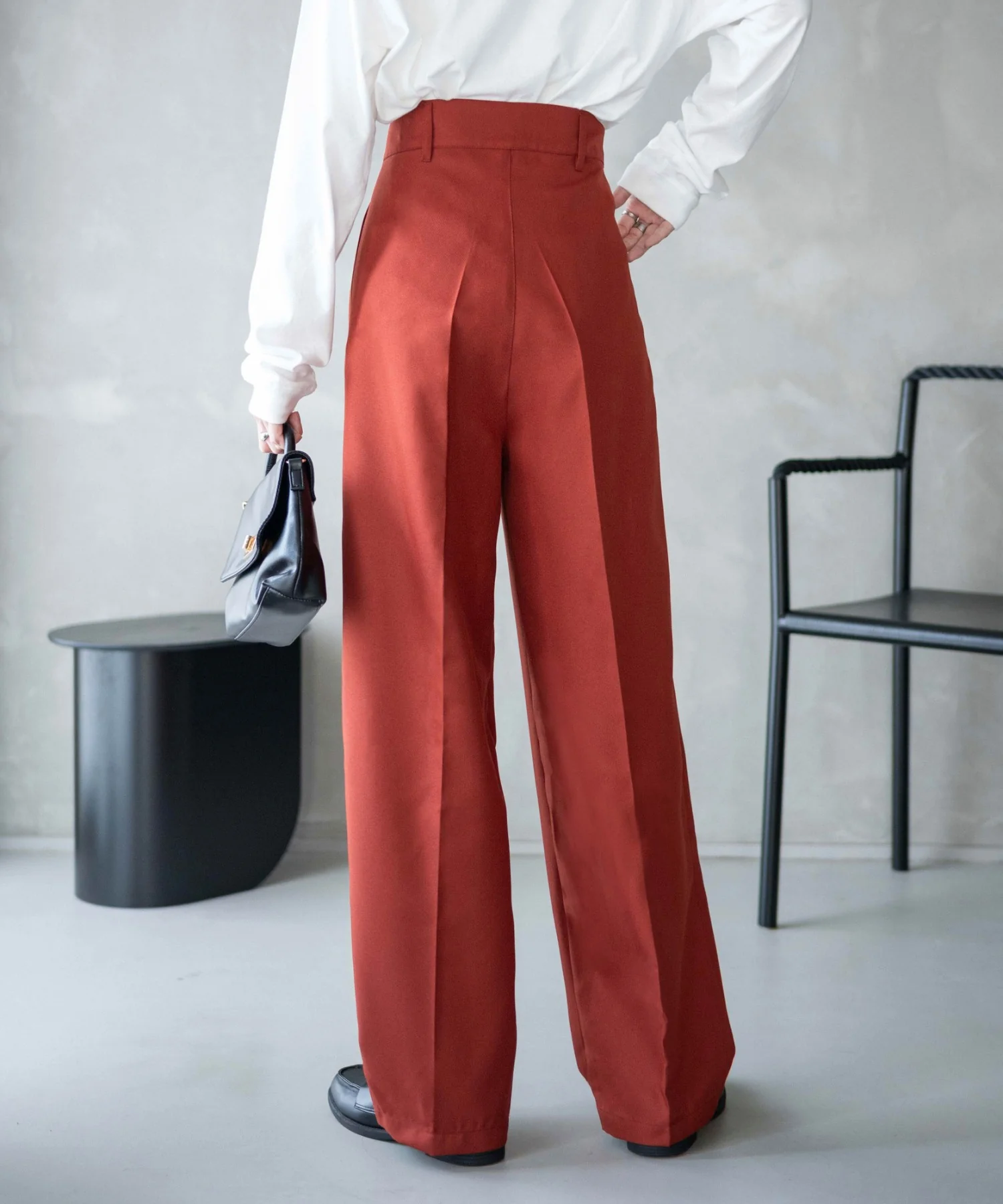 ハイウエストセンタープレスワイドパンツ - Image 21