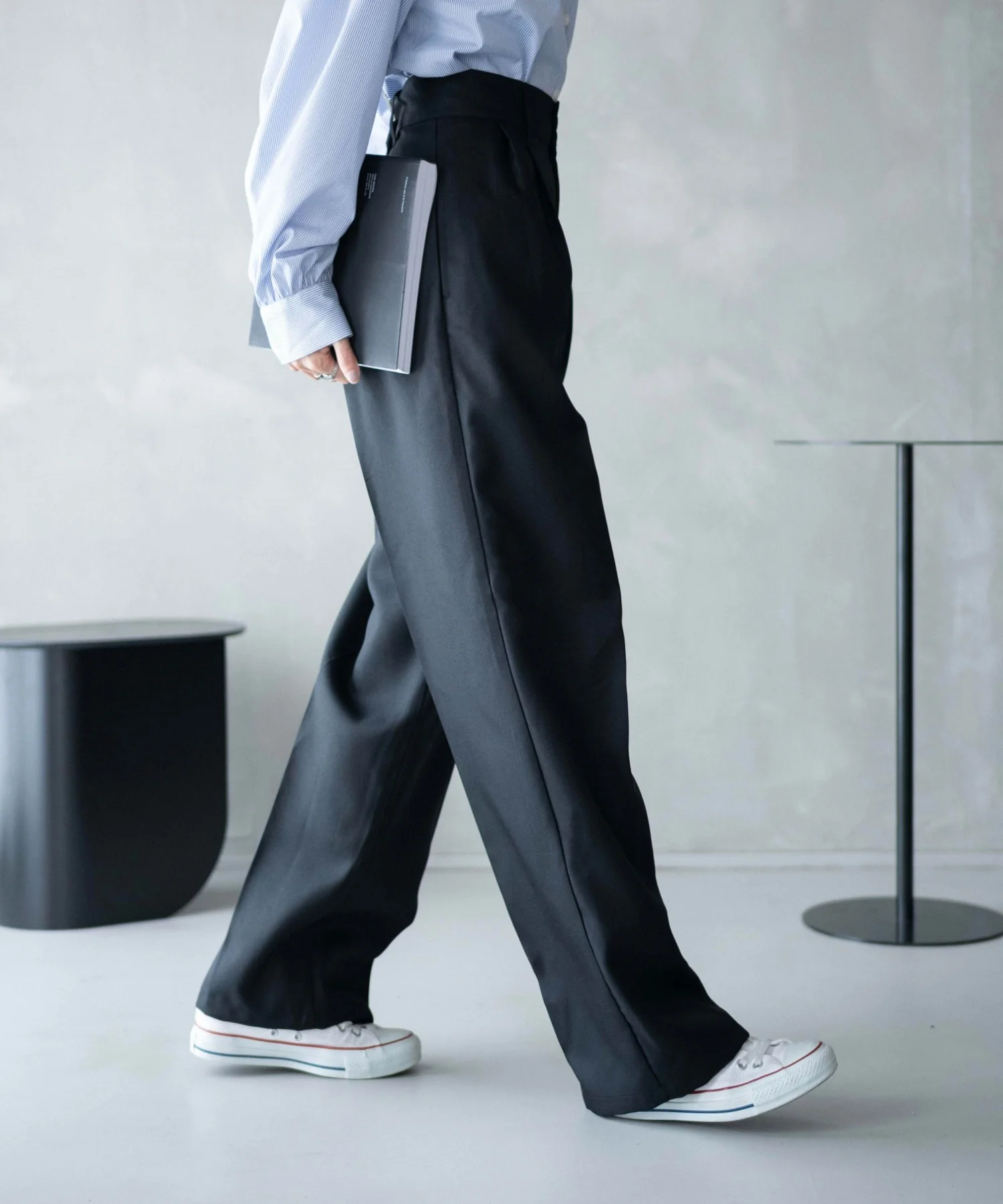 ハイウエストセンタープレスワイドパンツ - Image 28