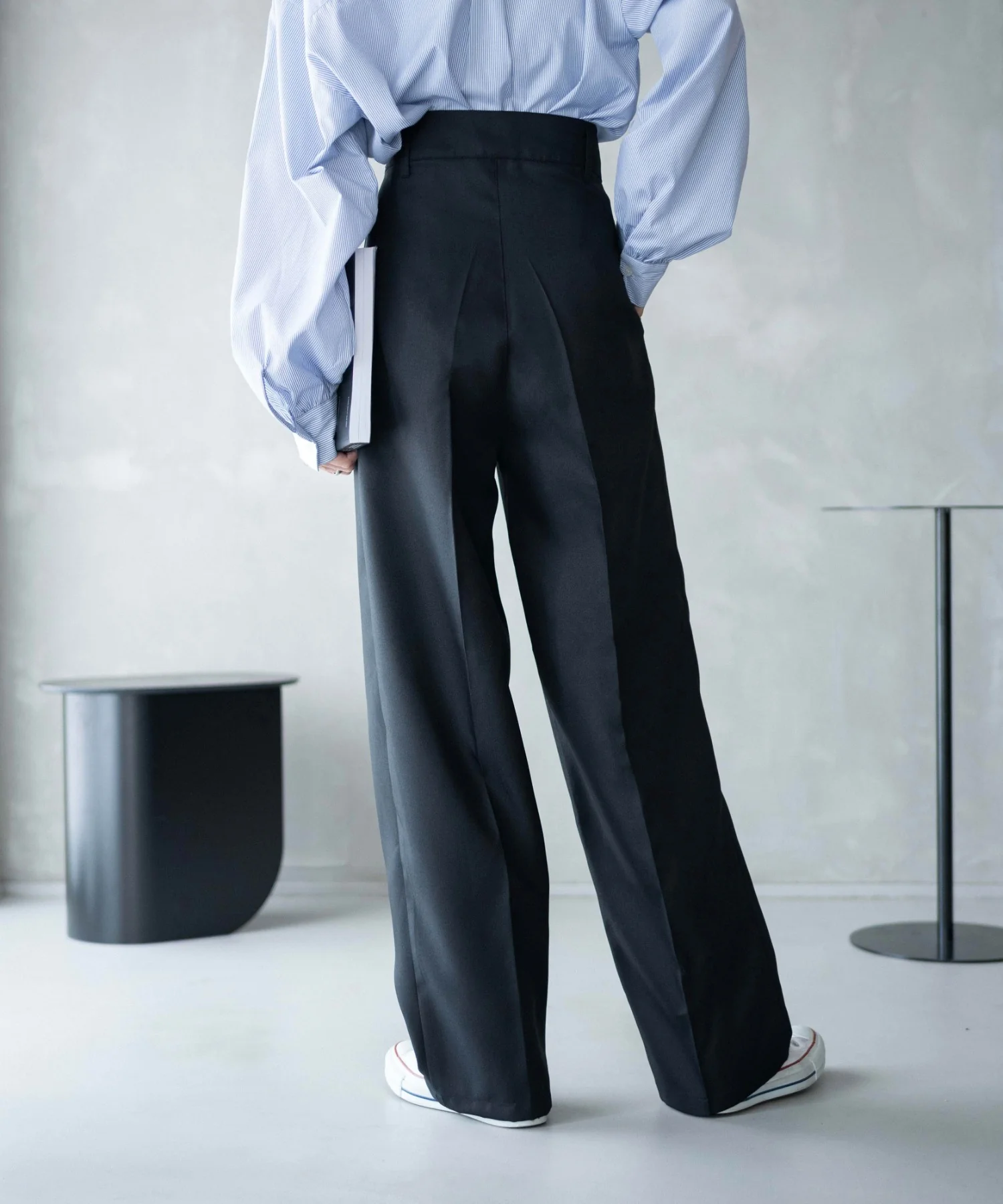 ハイウエストセンタープレスワイドパンツ - Image 29