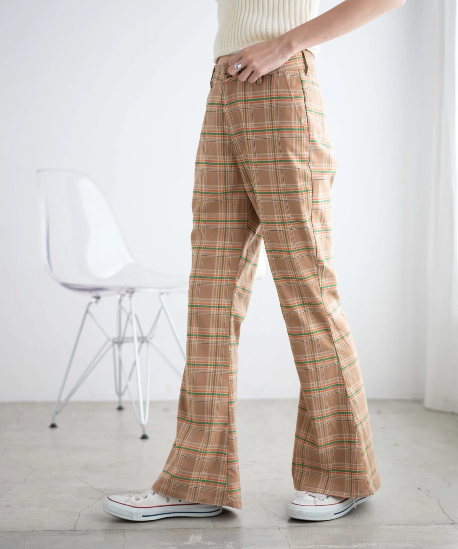 チェックフレアスラックス - Image 10