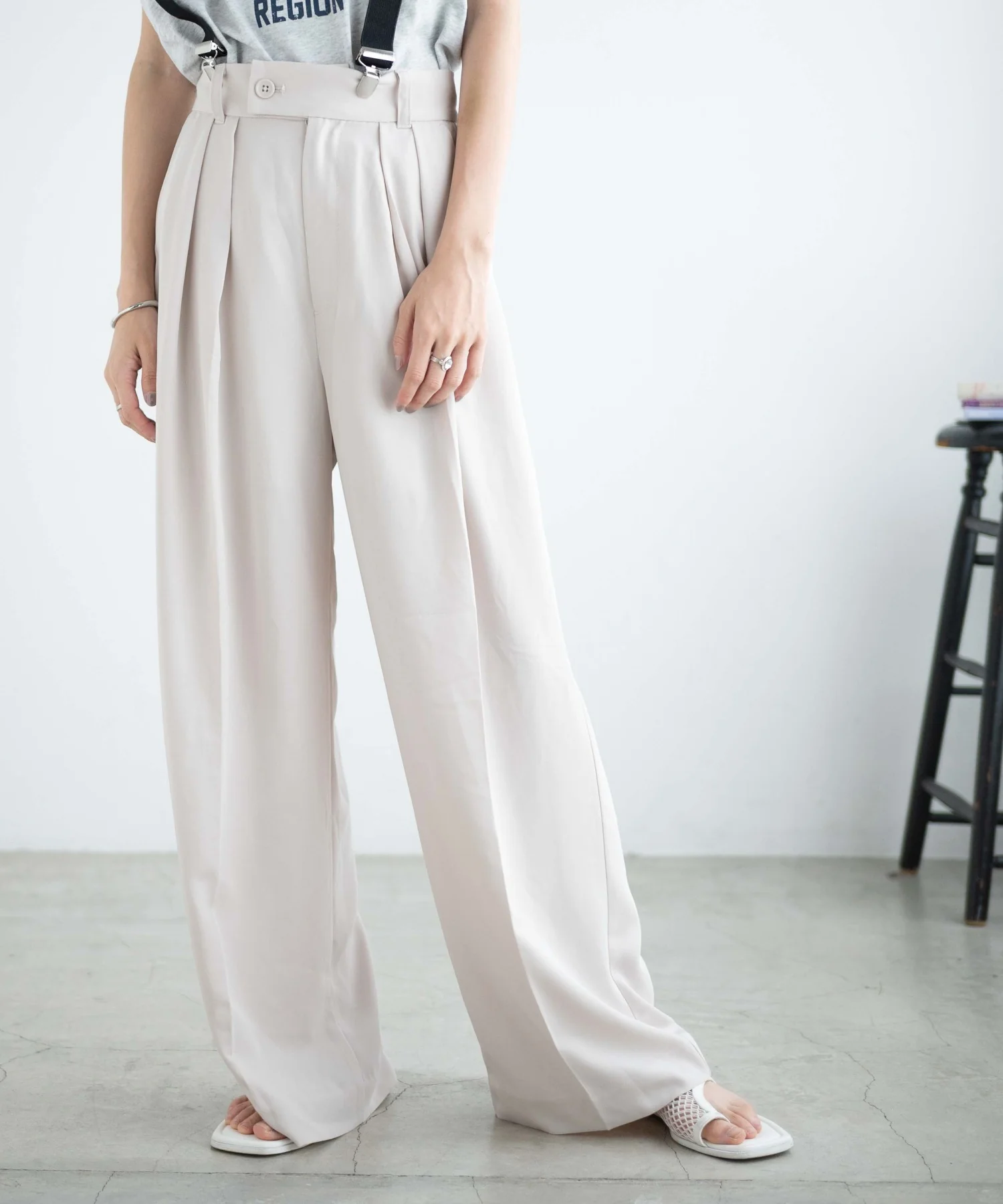 サスペンダー付タックスラックス - Image 12