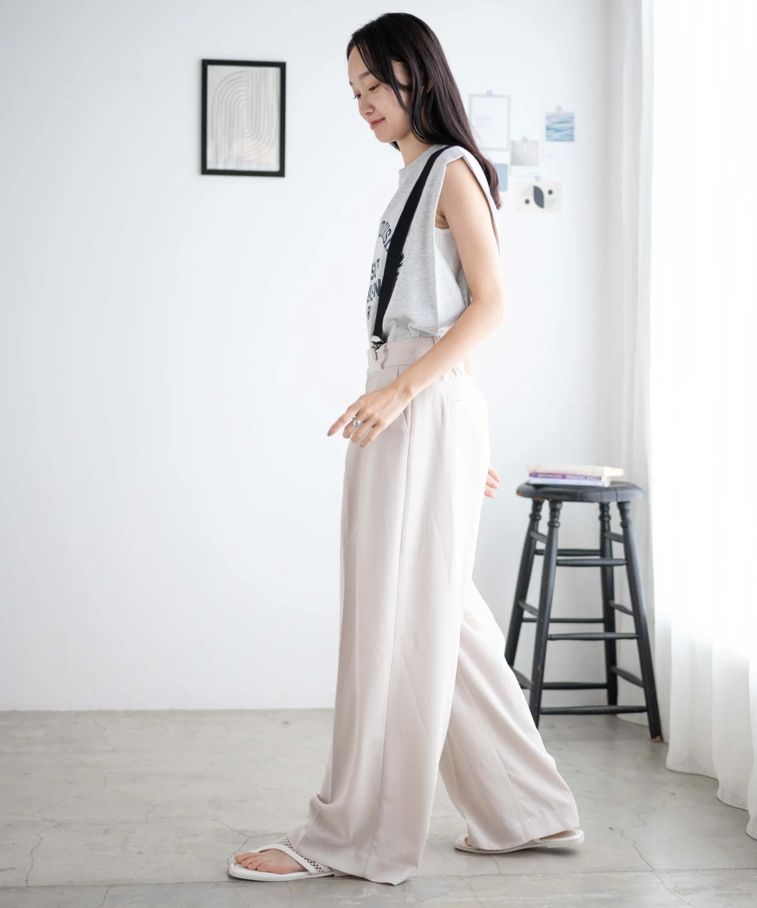 サスペンダー付タックスラックス - Image 15