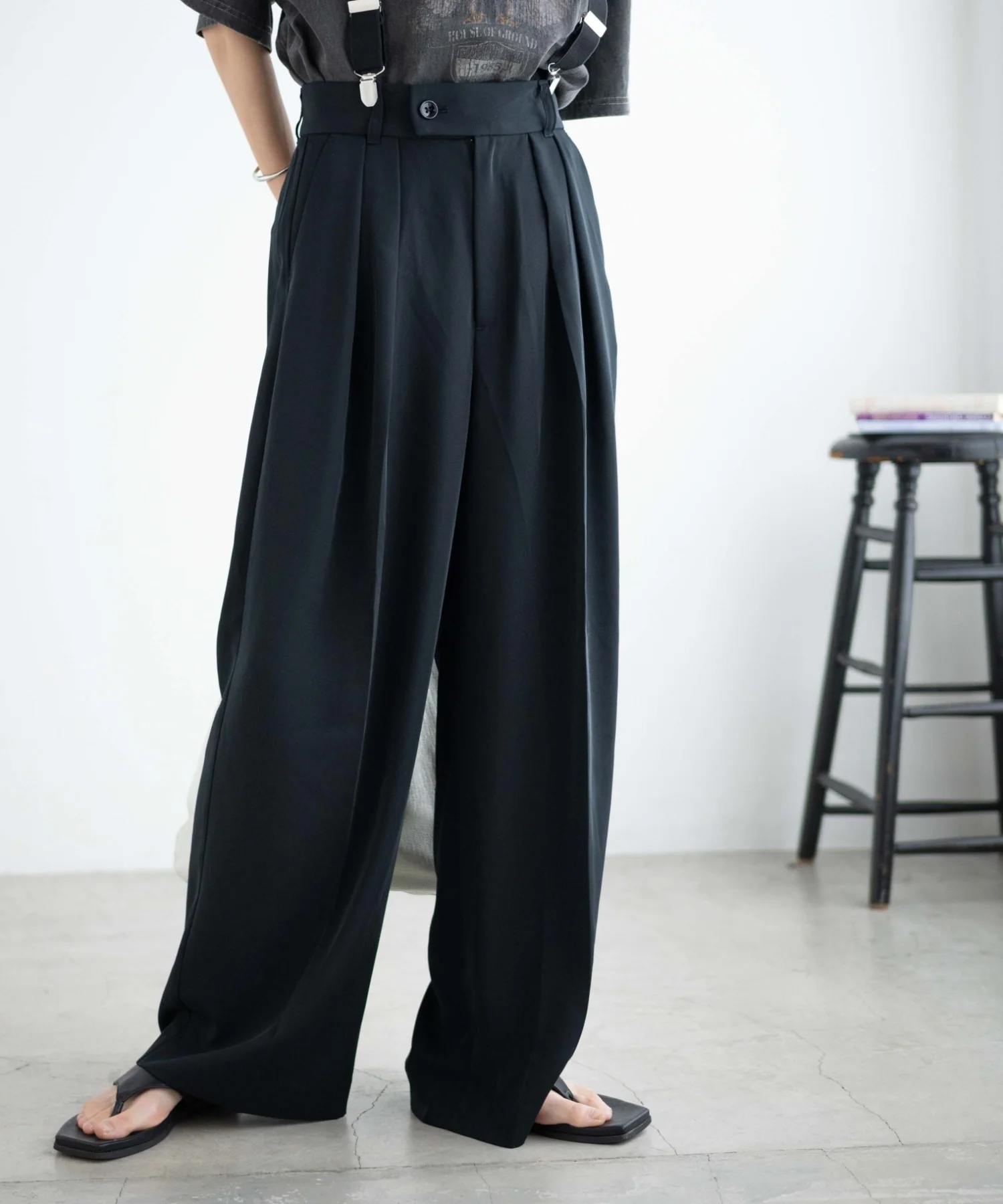 サスペンダー付タックスラックス - Image 16