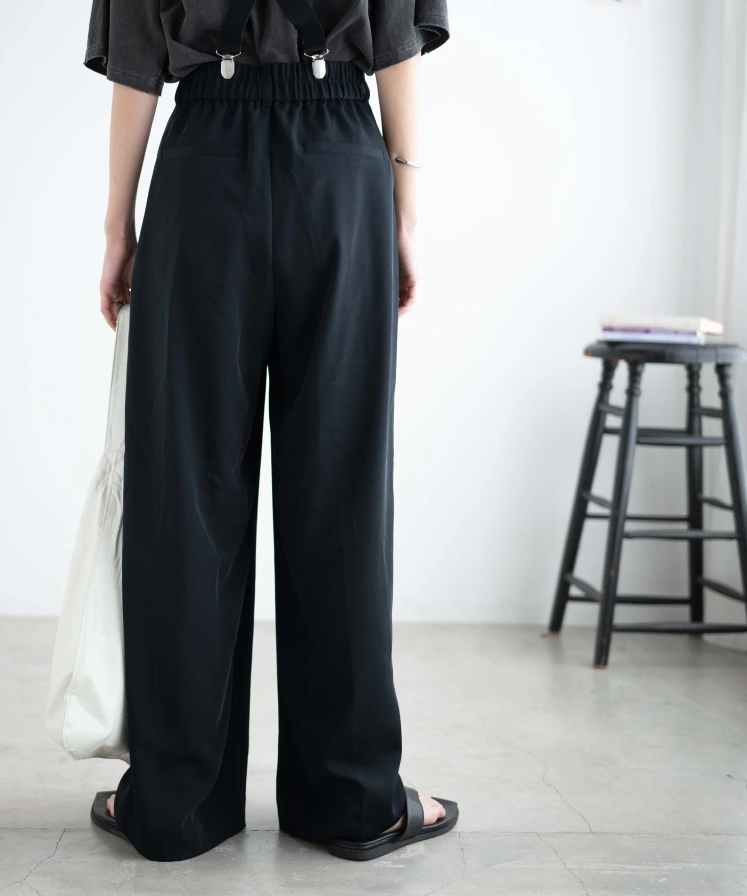 サスペンダー付タックスラックス - Image 18