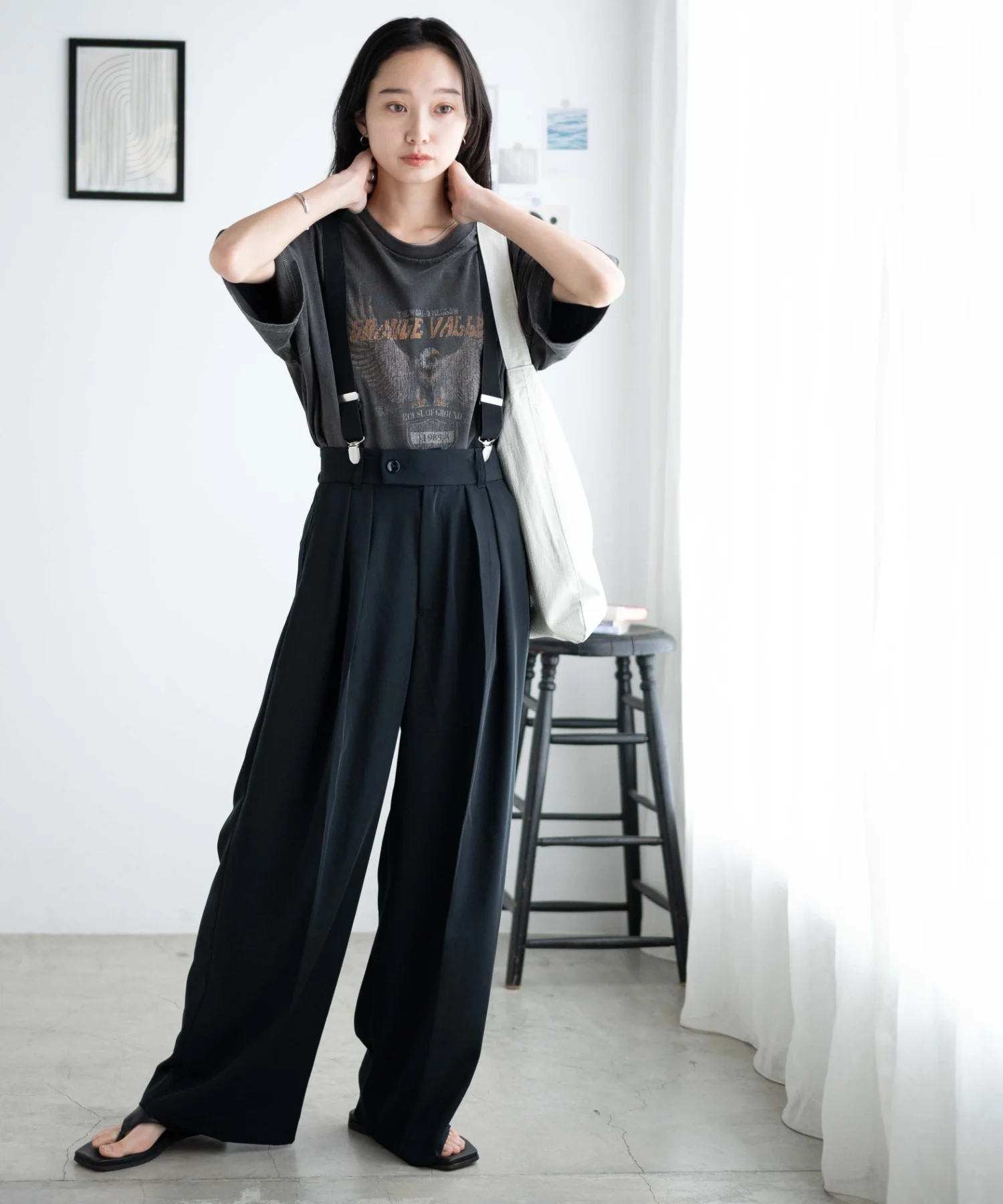 サスペンダー付タックスラックス - Image 19