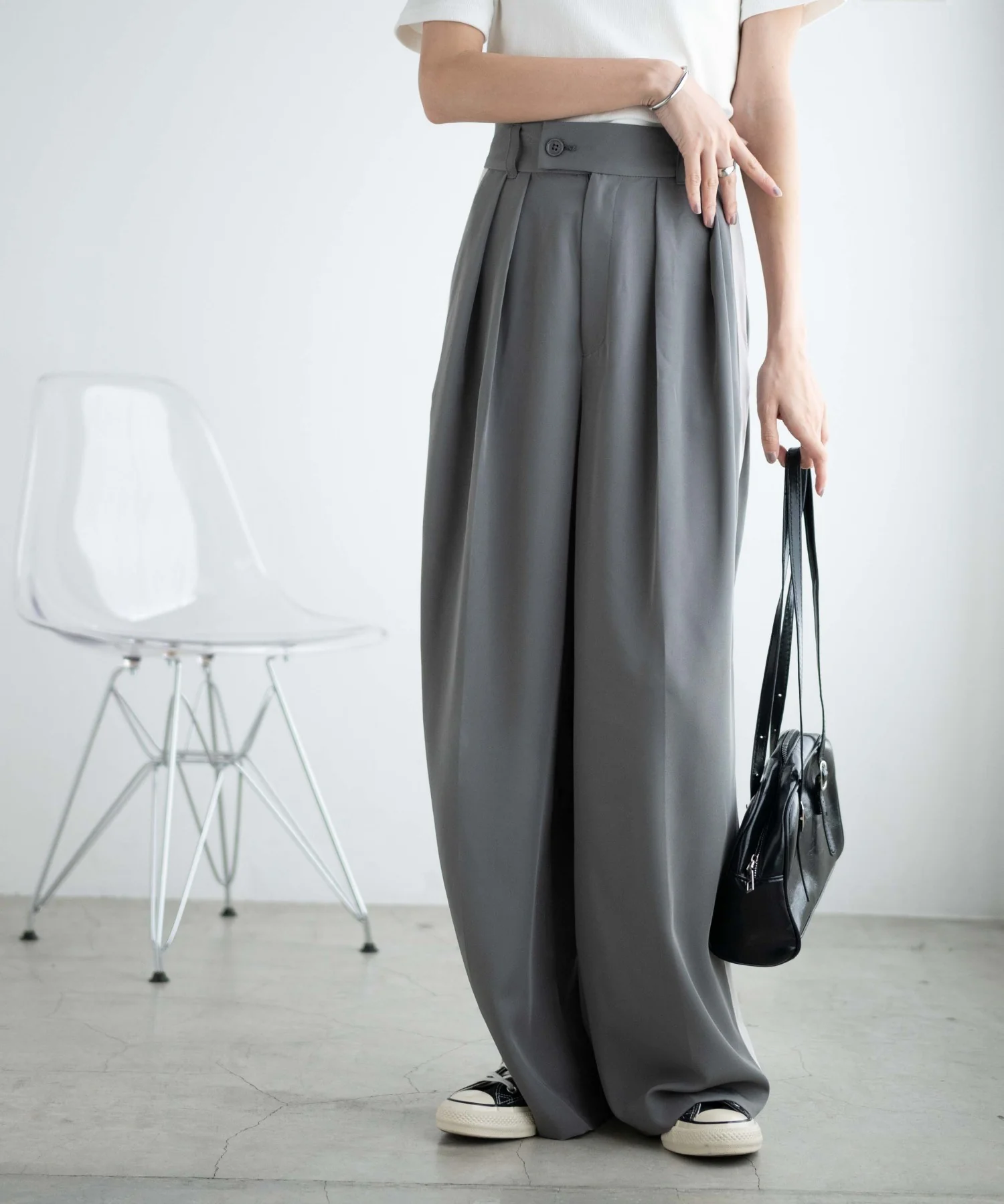 サスペンダー付タックスラックス - Image 20