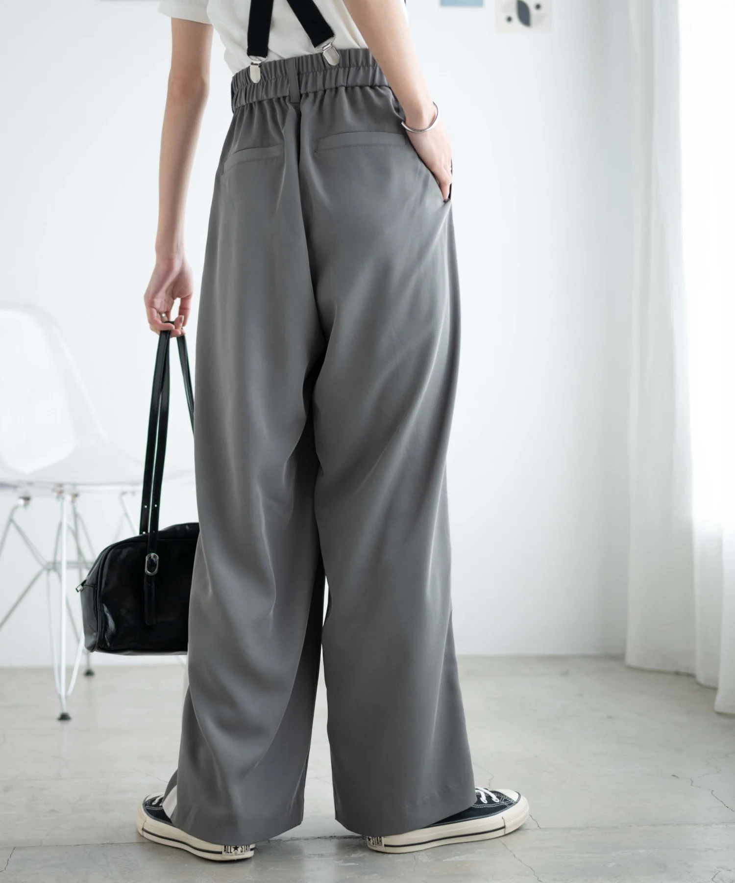 サスペンダー付タックスラックス - Image 22