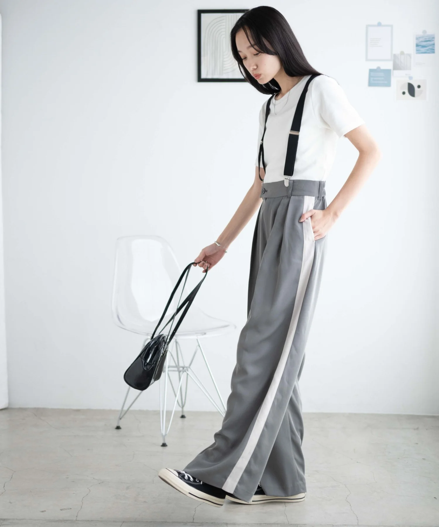 サスペンダー付タックスラックス - Image 23