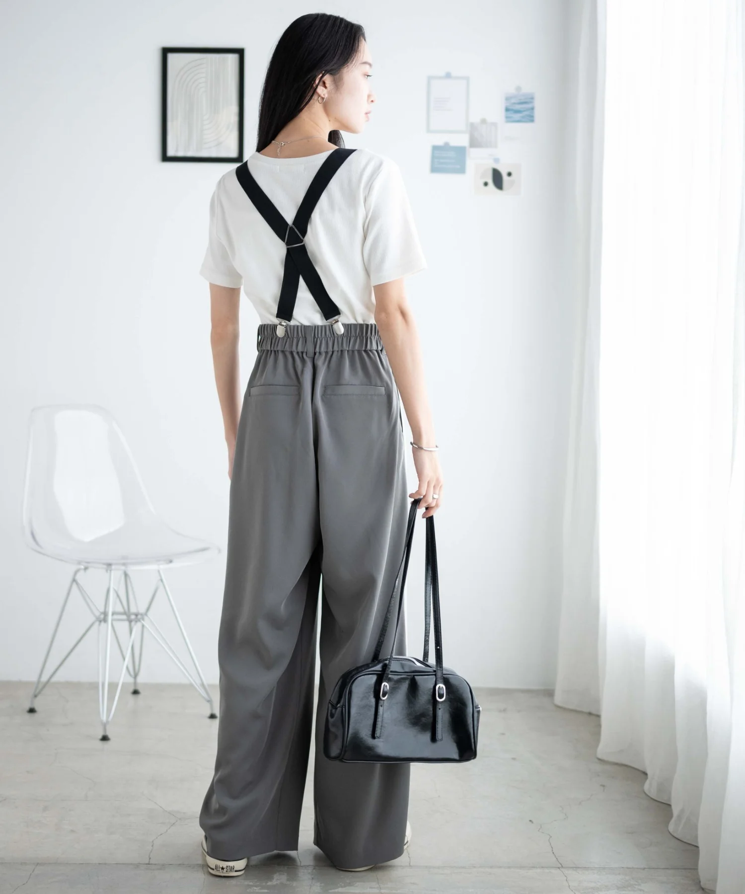 サスペンダー付タックスラックス - Image 24
