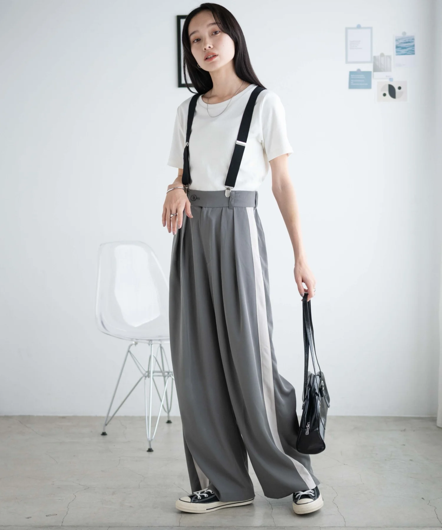 サスペンダー付タックスラックス - Image 6