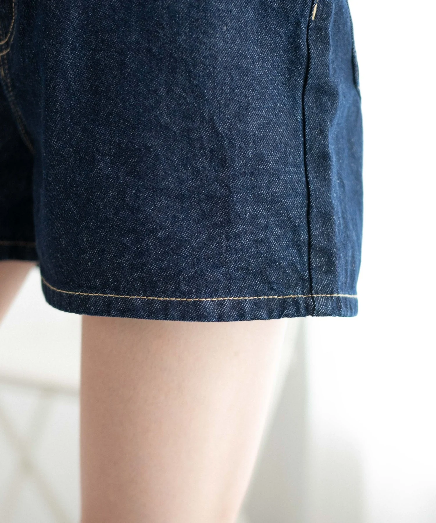 デニム台形ショートパンツ - Image 11
