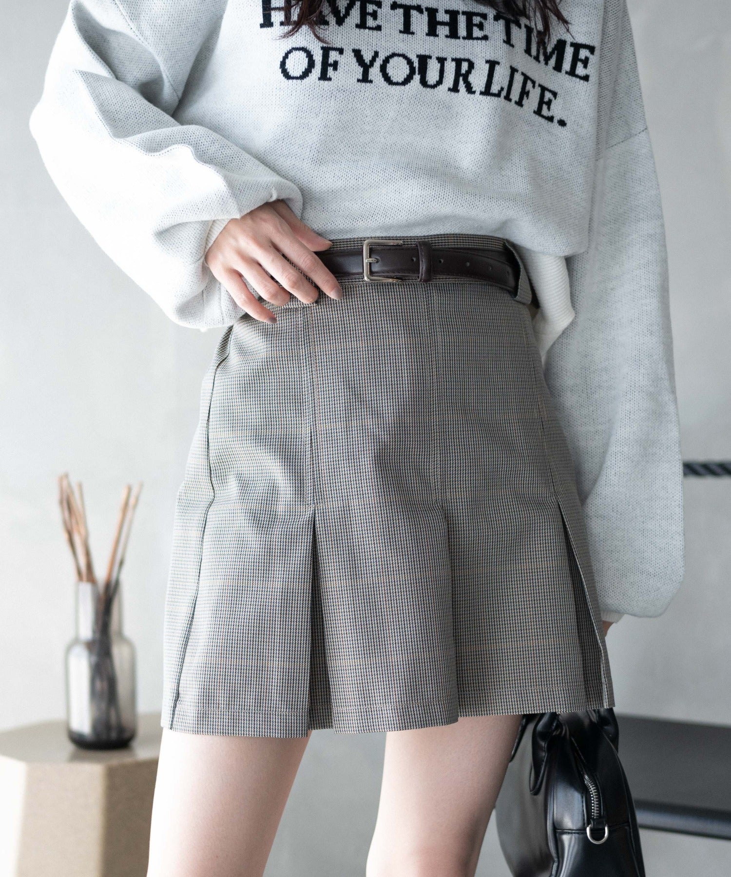 ベルト付プリーツミニスカパン - Image 11