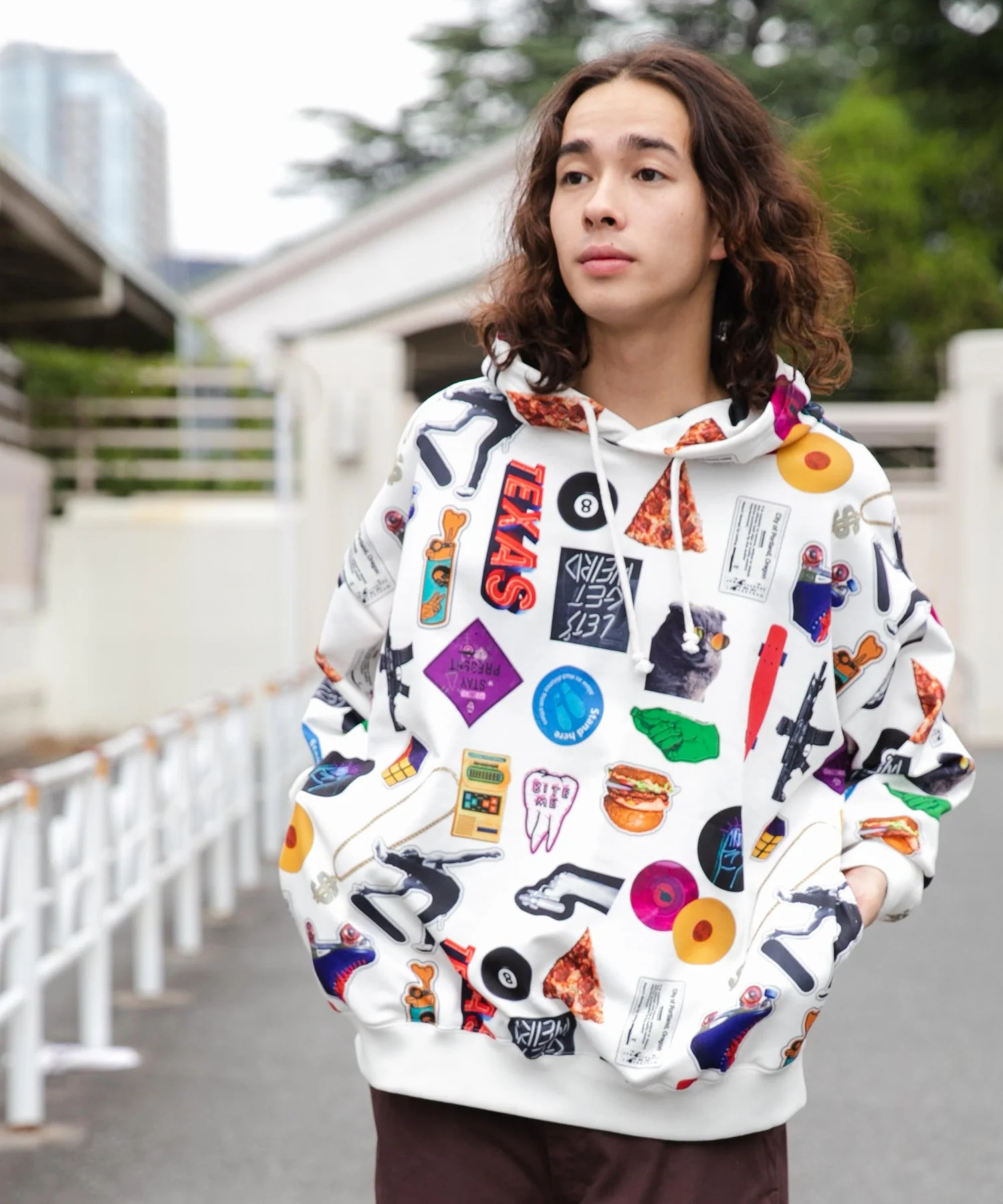 総柄BIGプルパーカー - Image 49