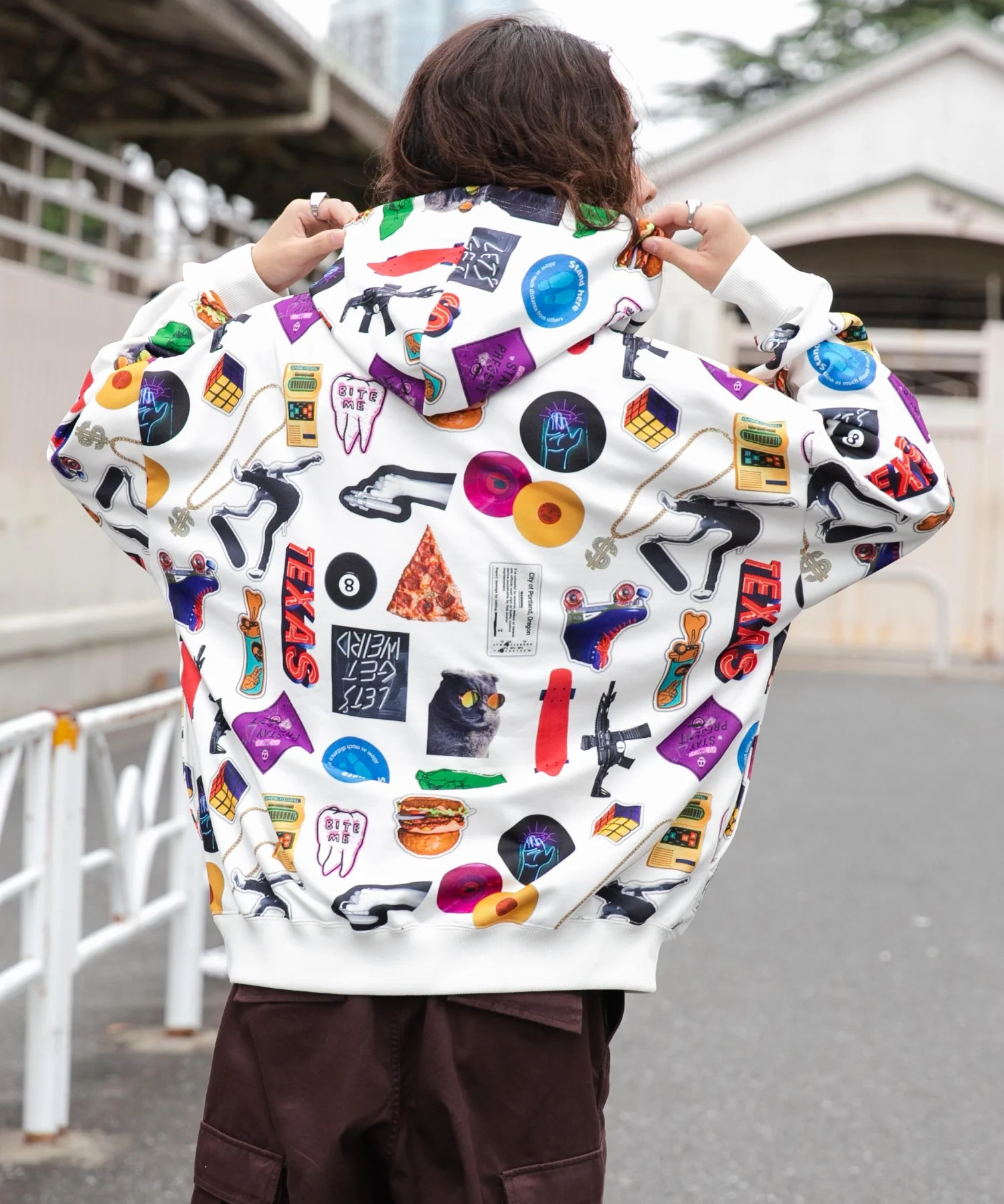 総柄BIGプルパーカー - Image 50