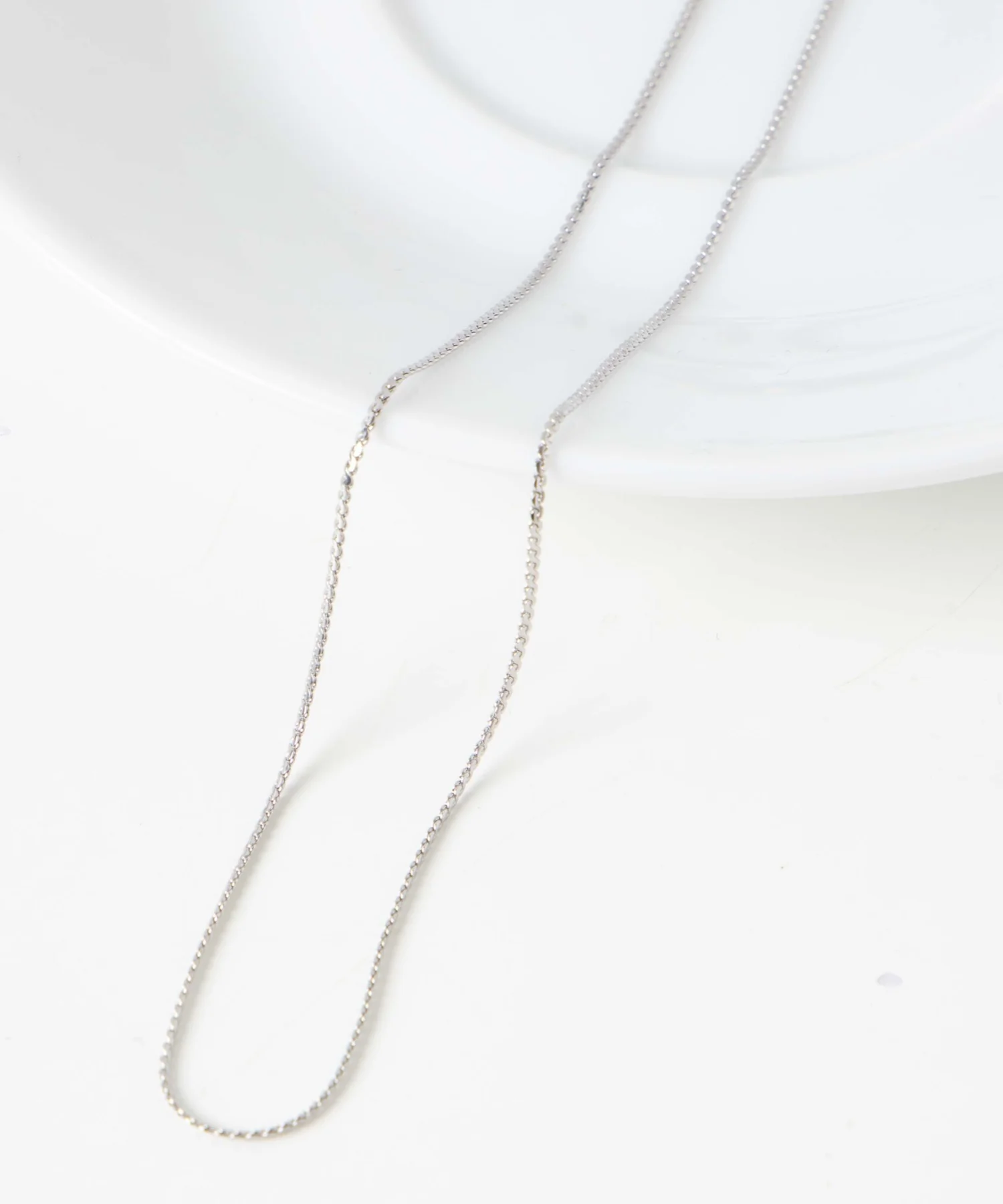 ステンレスシンプルチェーンネックレス40㎝ - Image 3