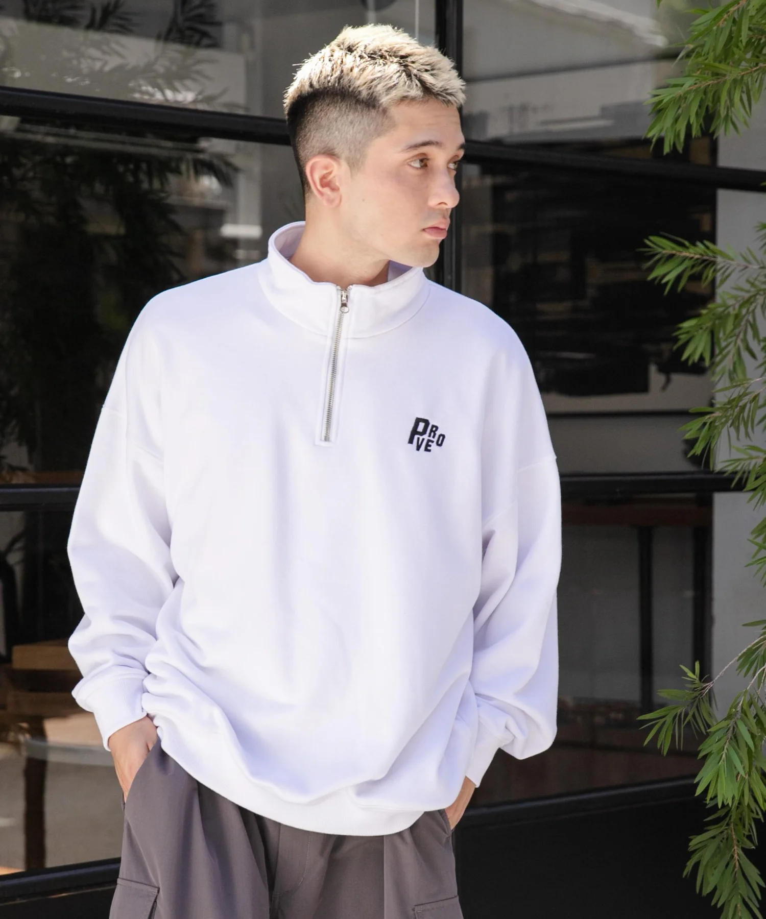 ヘビーウエイトハーフZIPワンポイントPO - Image 9