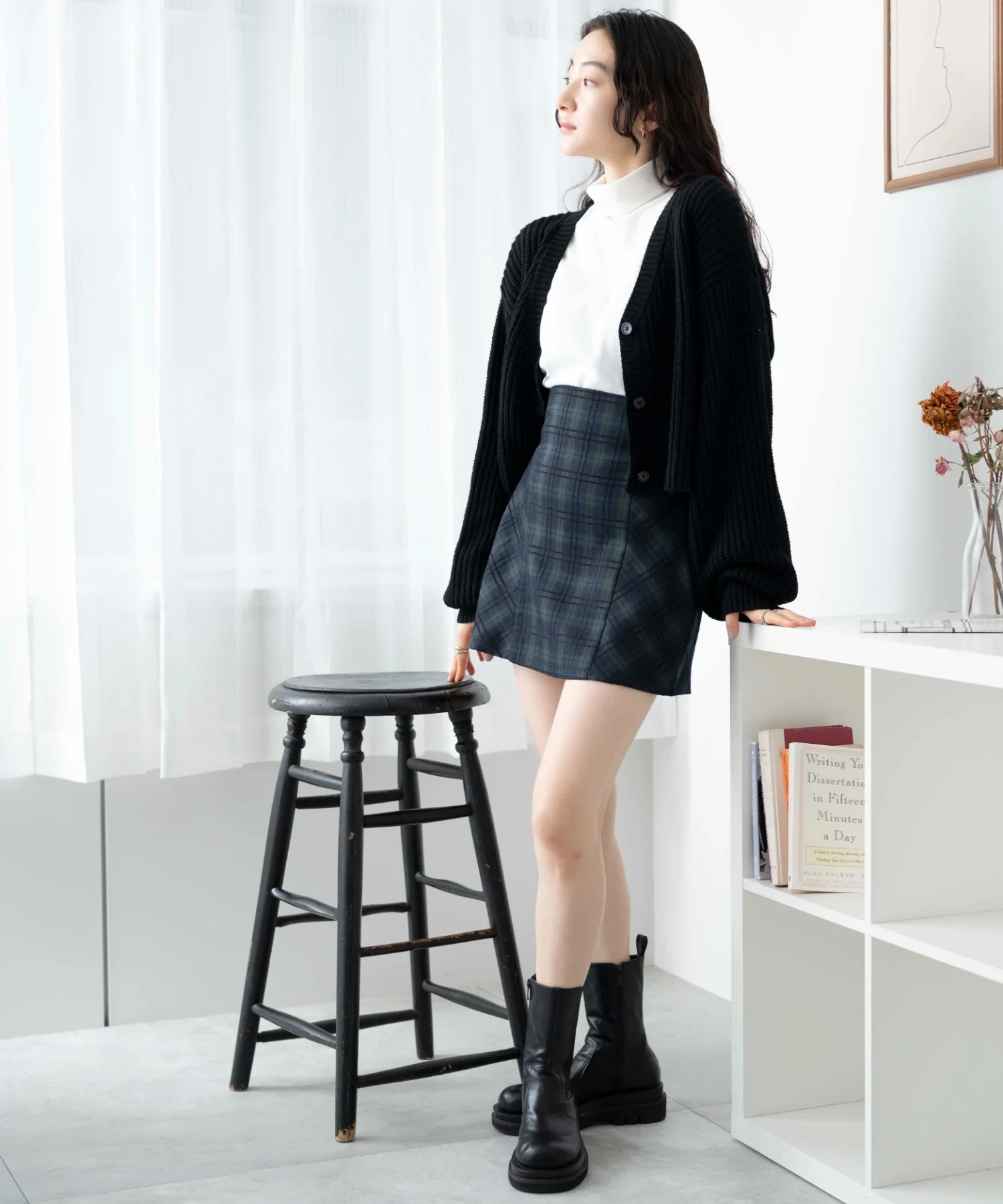 チェック切替ミニスカート - Image 14