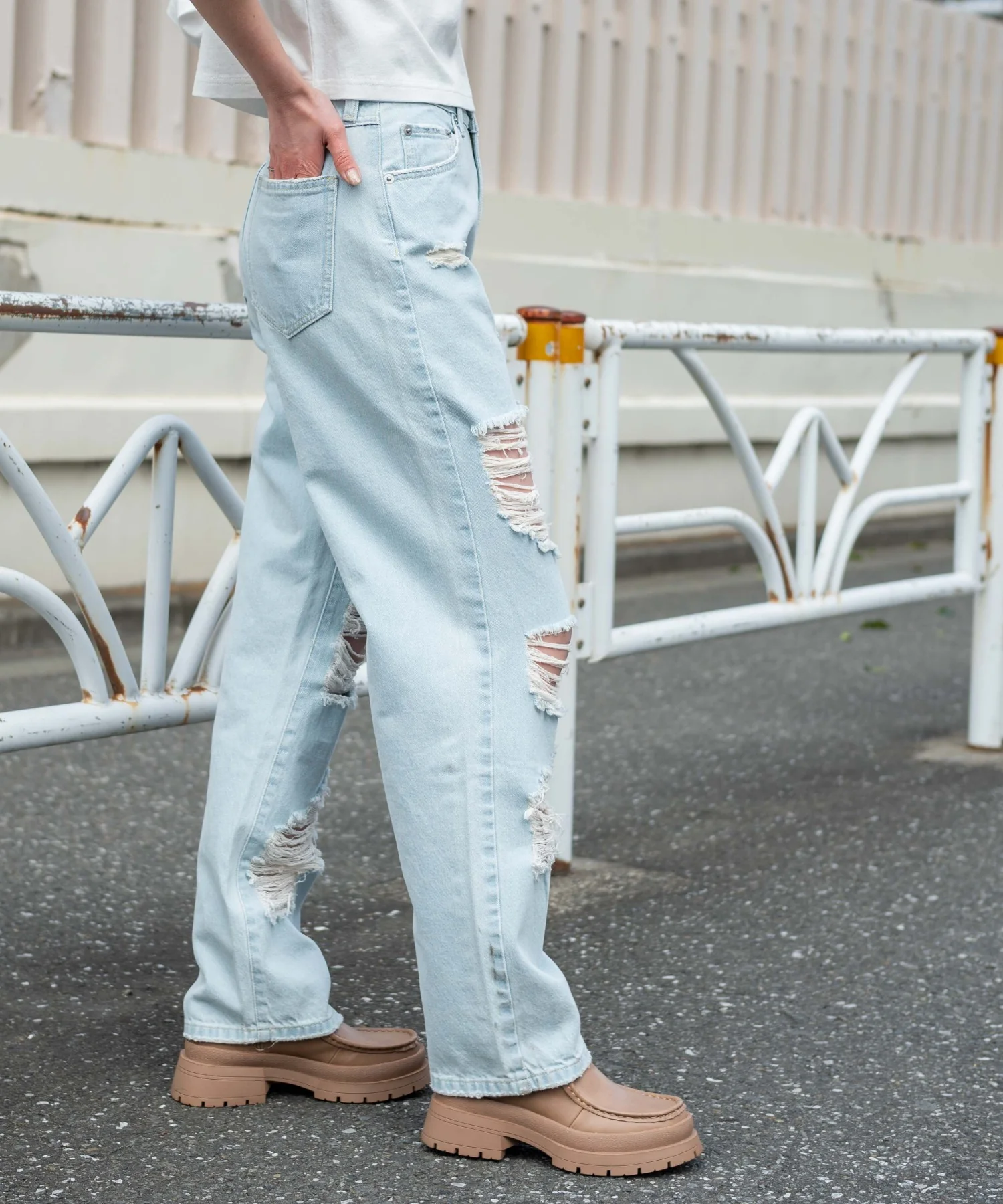 スーパーヘビークラッシュローライズパンツ - Image 13