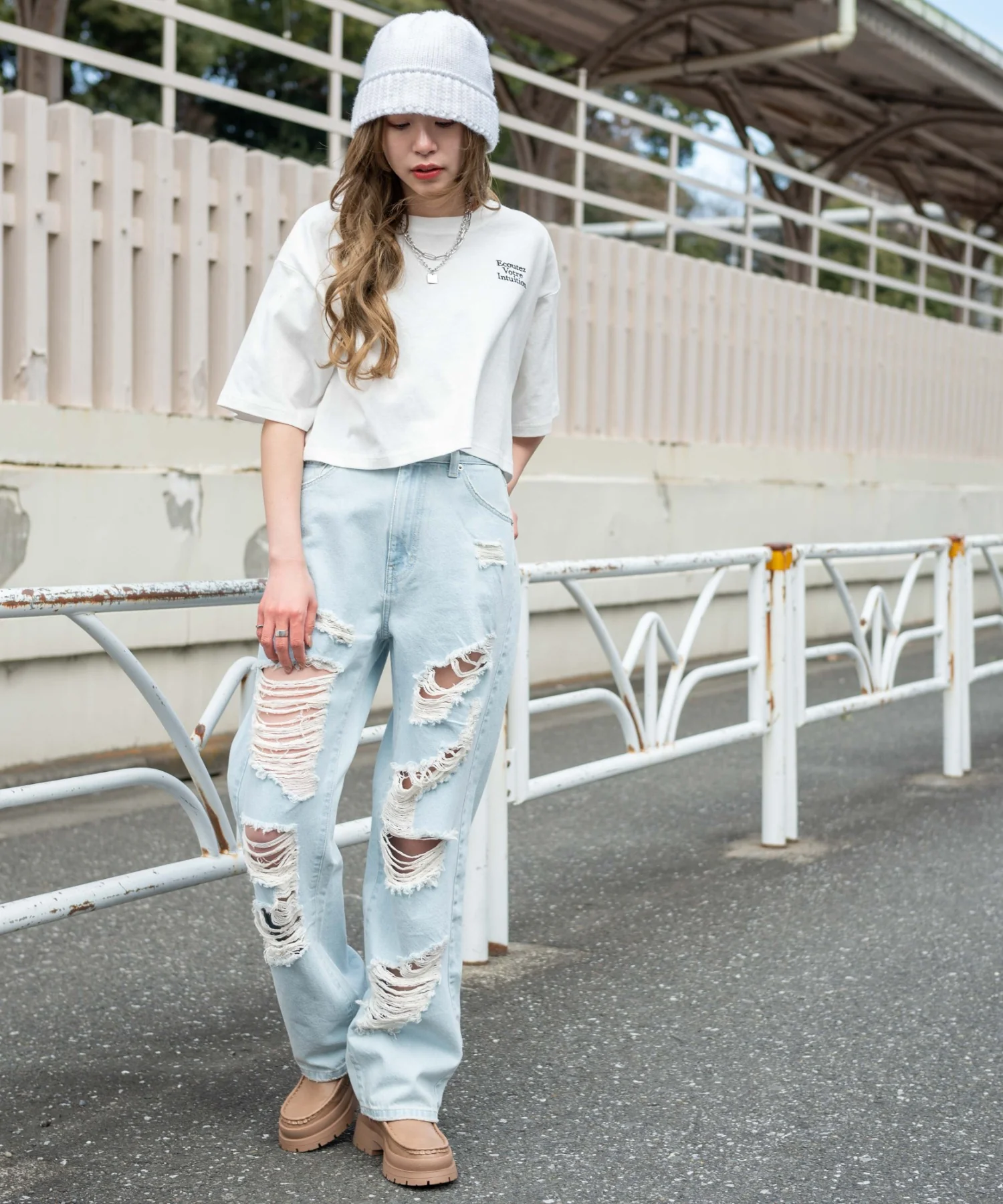 スーパーヘビークラッシュローライズパンツ - Image 4