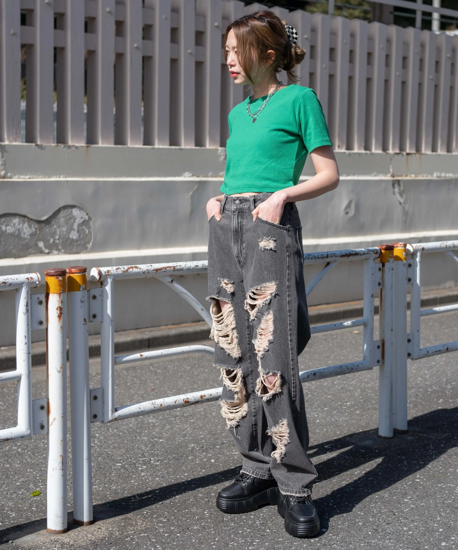 スーパーヘビークラッシュローライズパンツ - Image 5