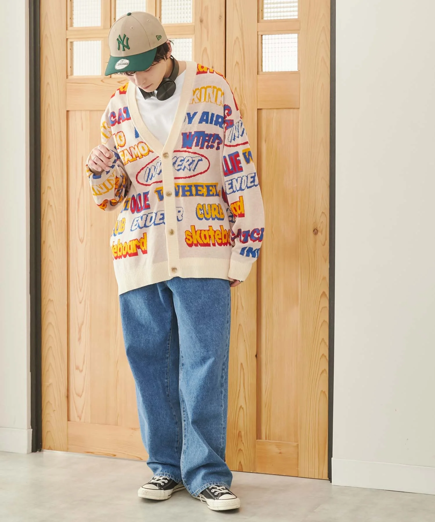 リネンライク総柄ルーズカーディガン - Image 36