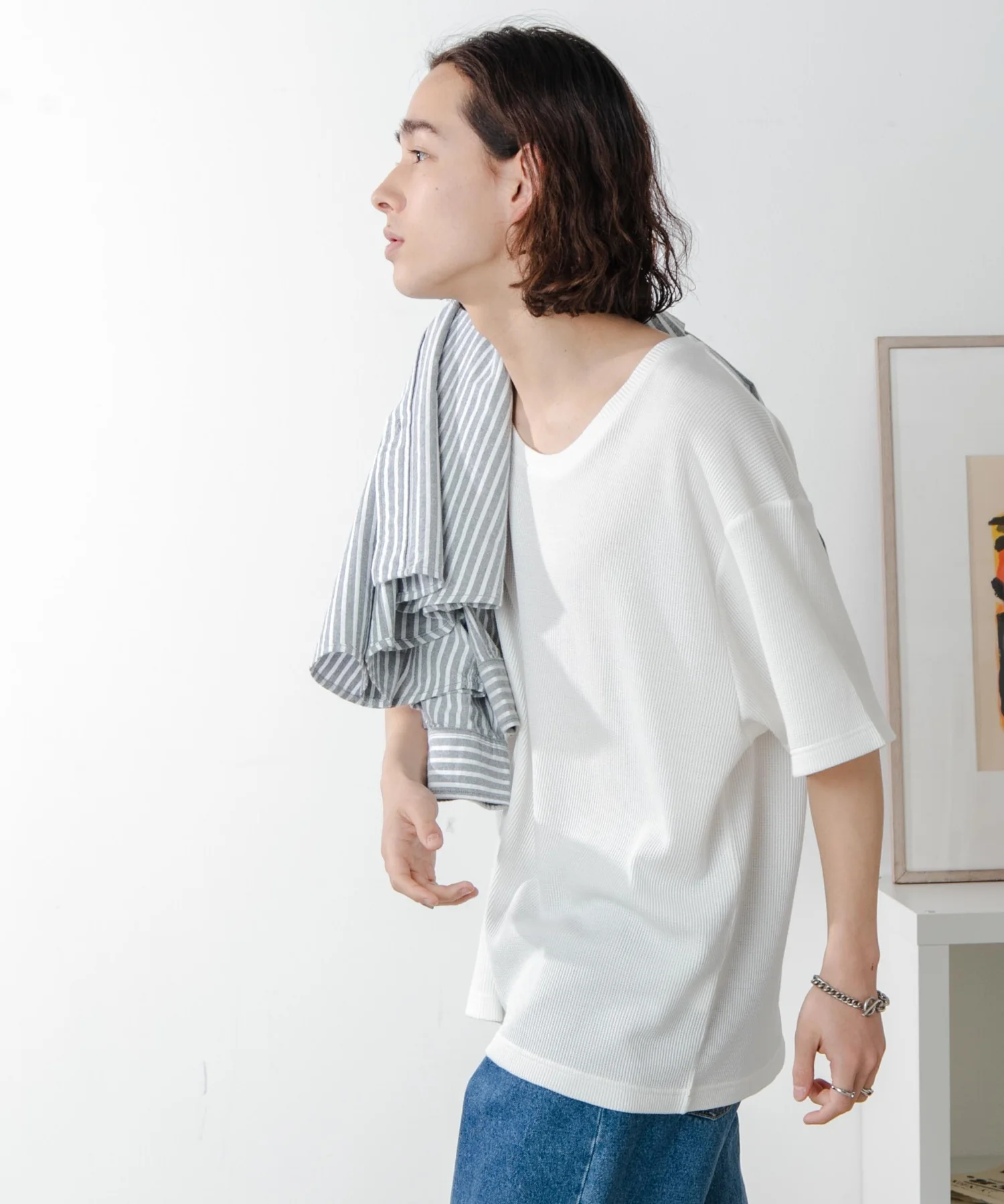 ワッフルUネックT - Image 11