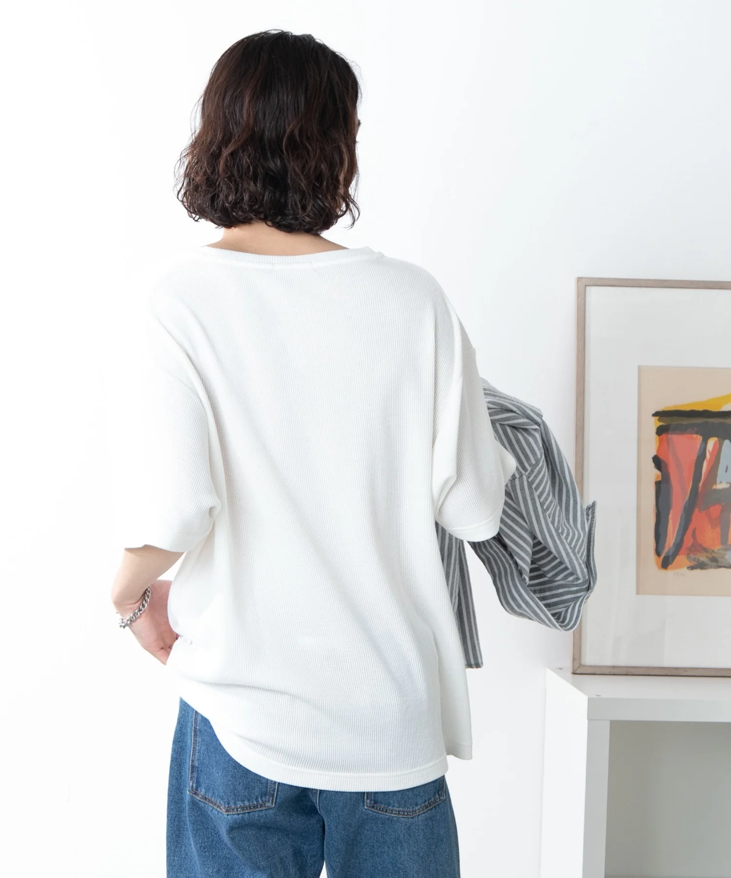 ワッフルUネックT - Image 12