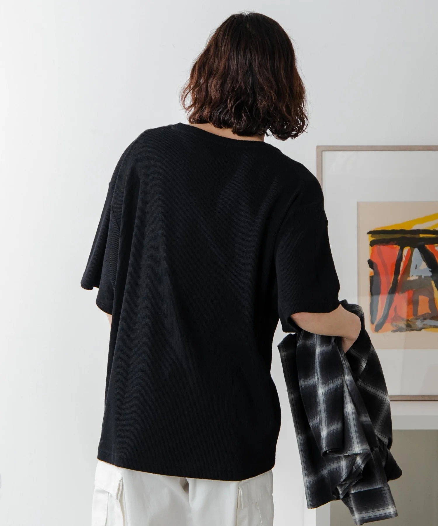 ワッフルUネックT - Image 15