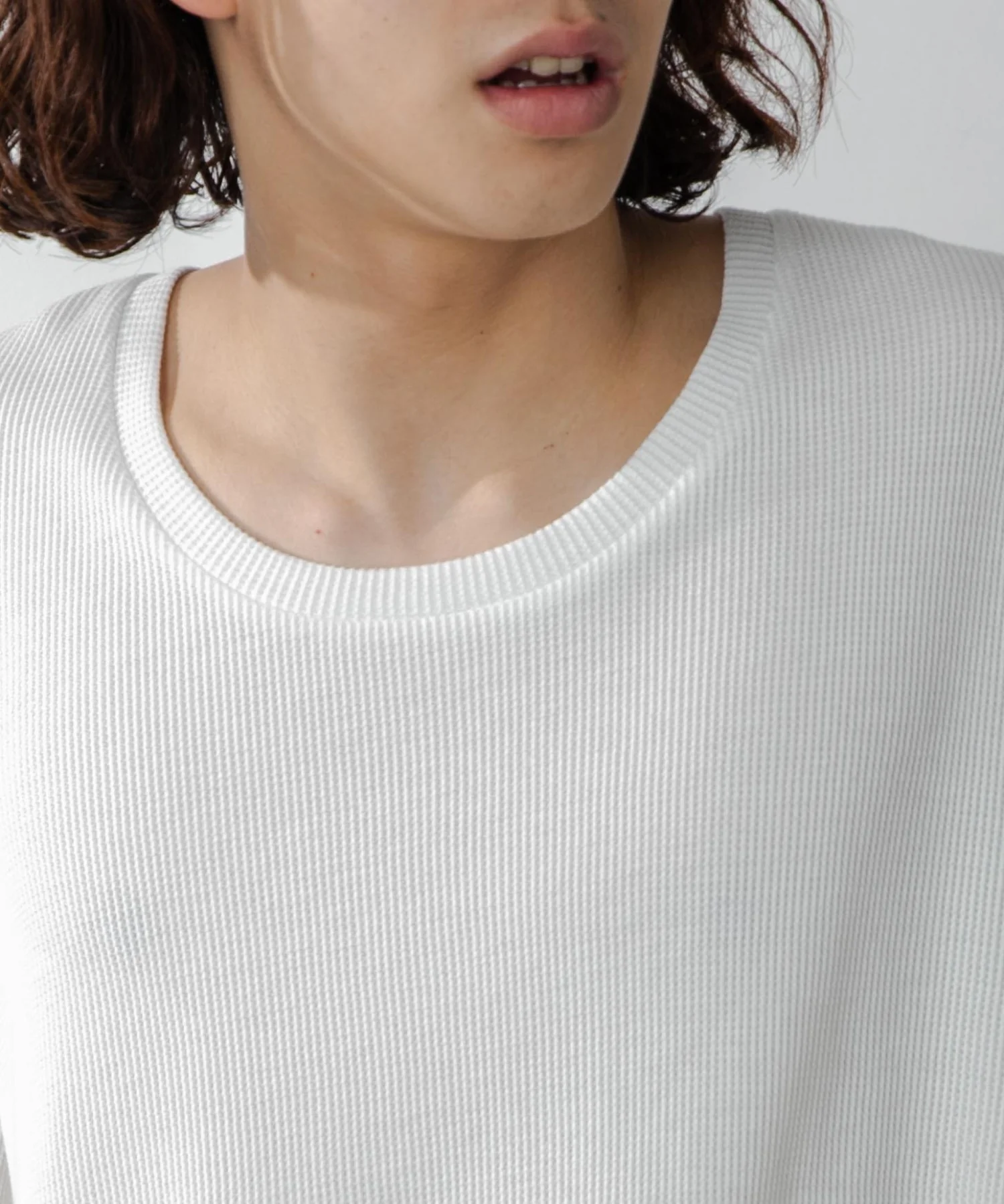 ワッフルUネックT - Image 5