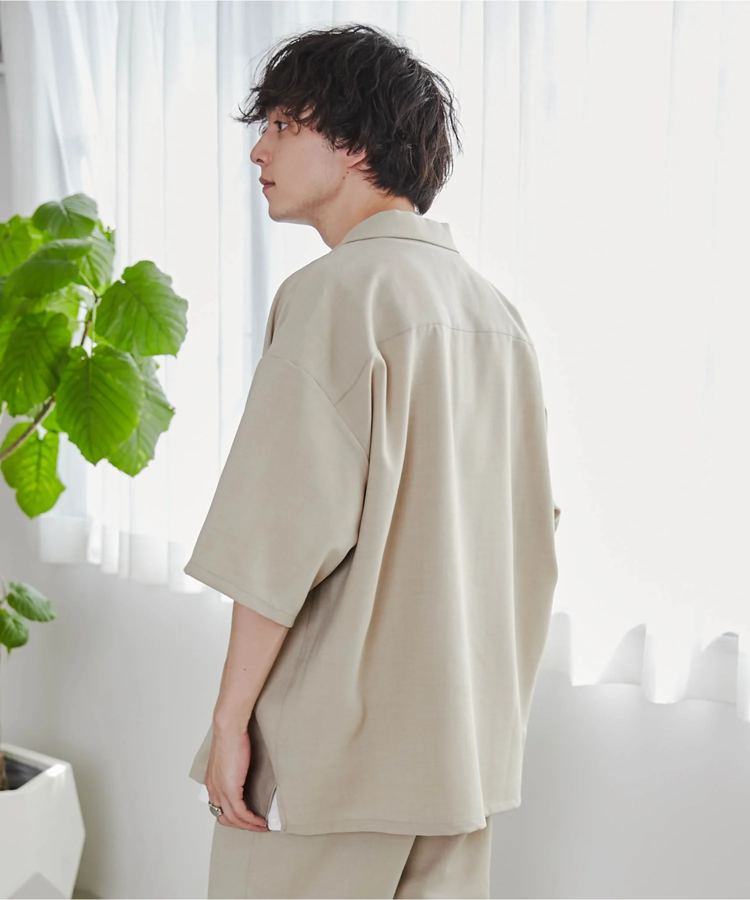 リネンライクオープンカラーBIGシャツ - Image 10