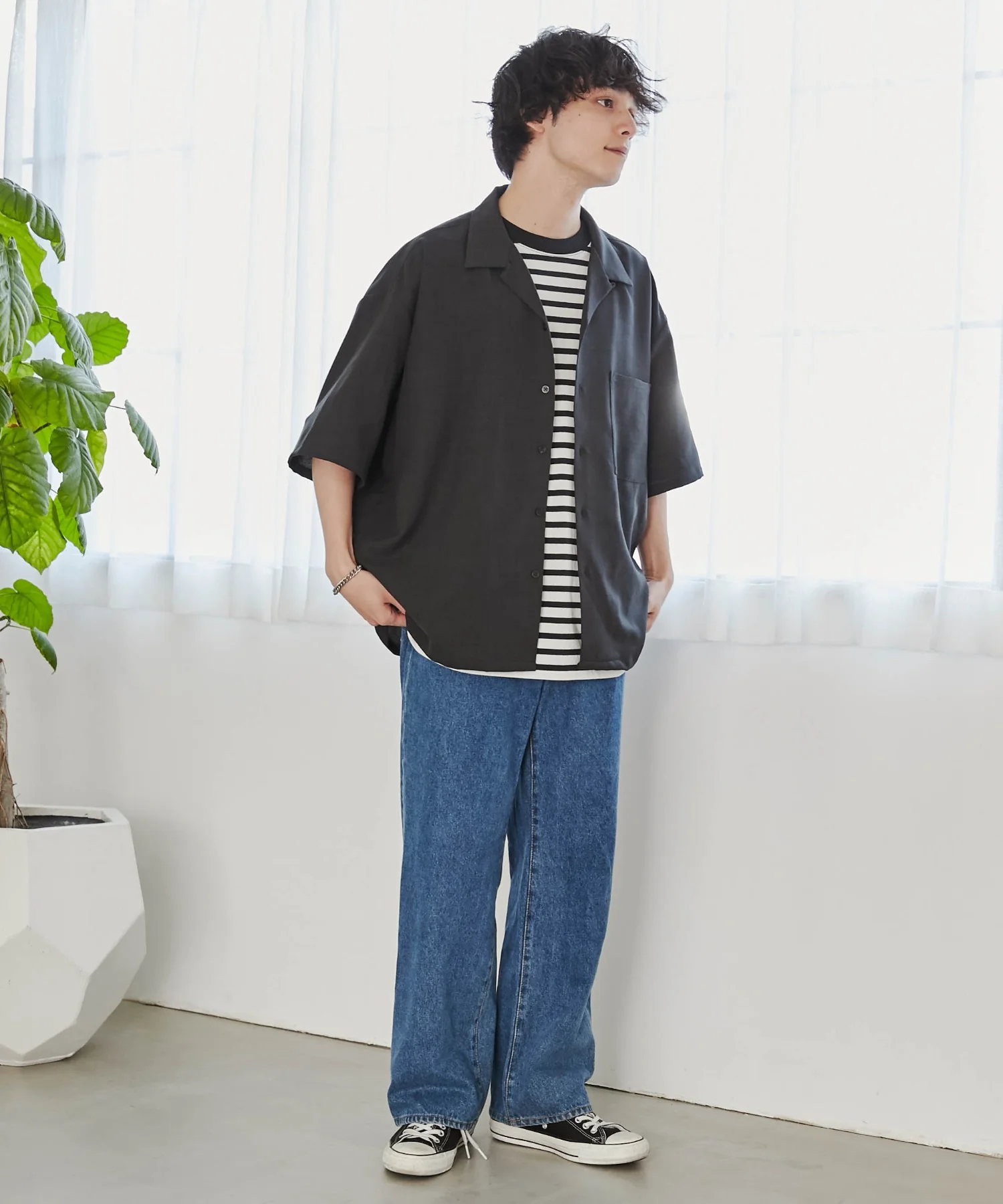 リネンライクオープンカラーBIGシャツ - Image 16