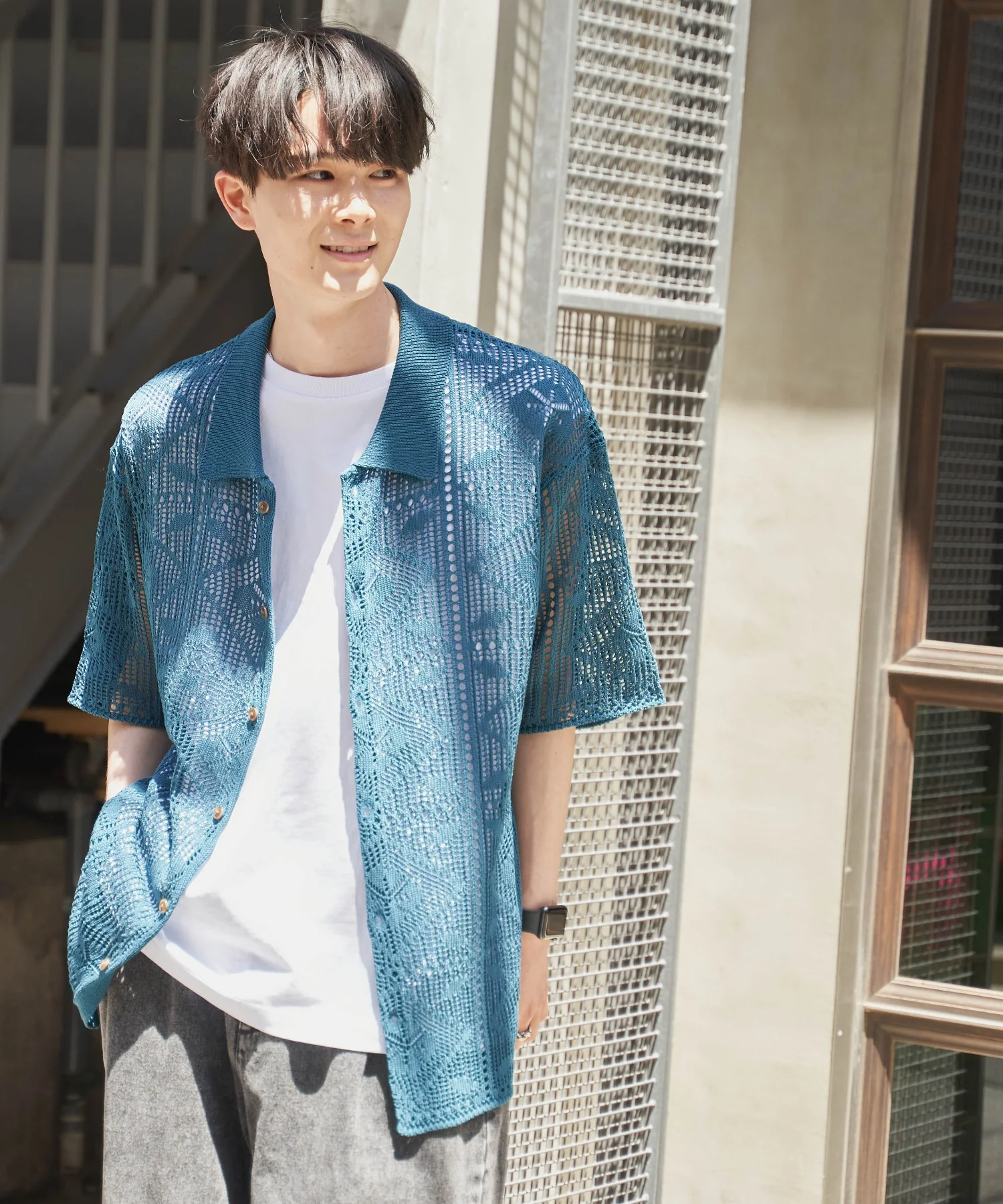 メッシュニットBIGシャツ - Image 3