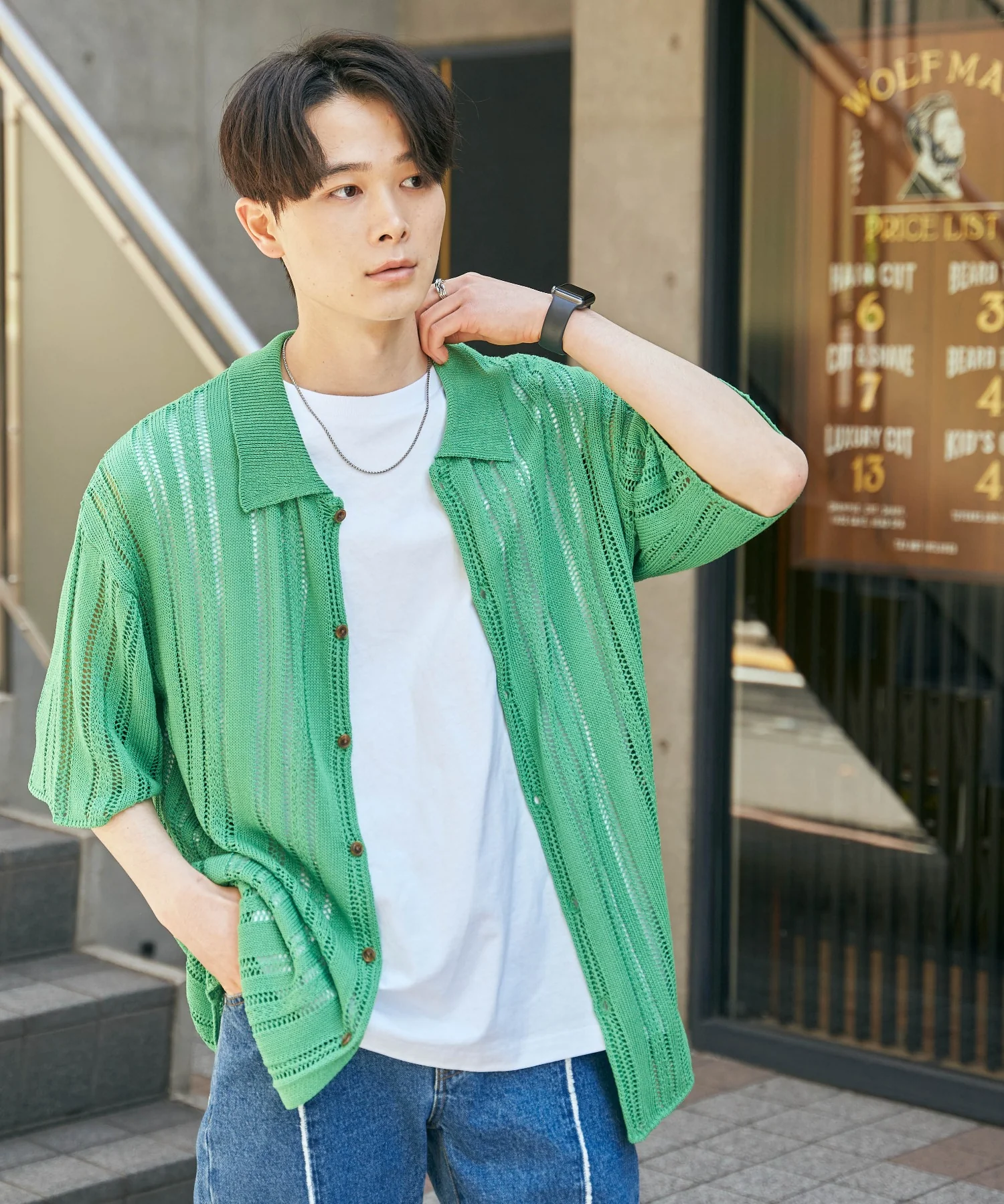 メッシュニットBIGシャツ - Image 4