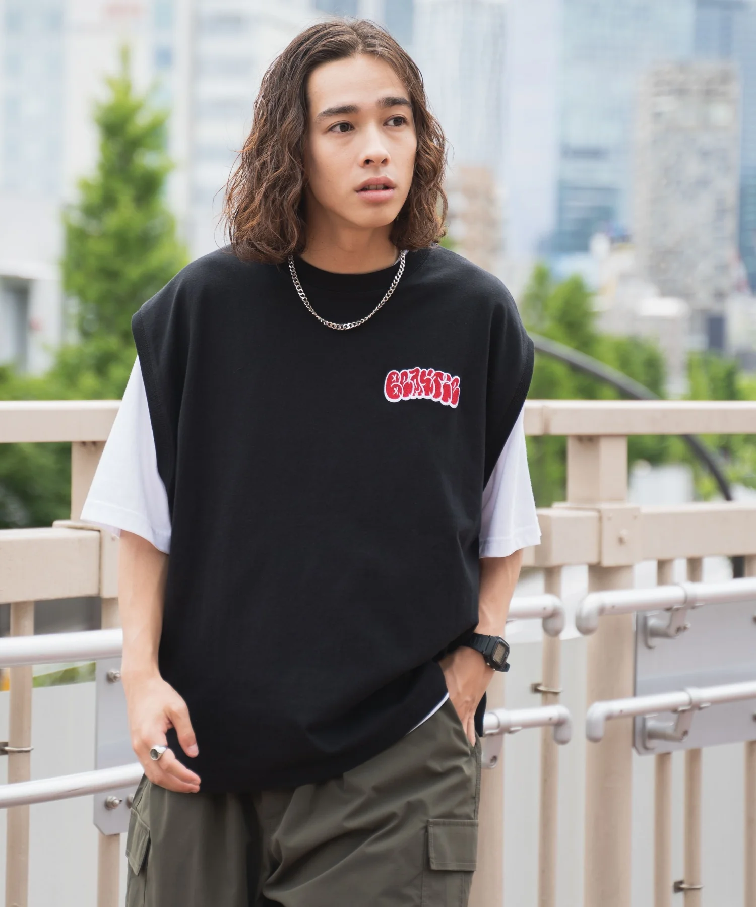 アクセ付きアンサンブルカットベストT - Image 2