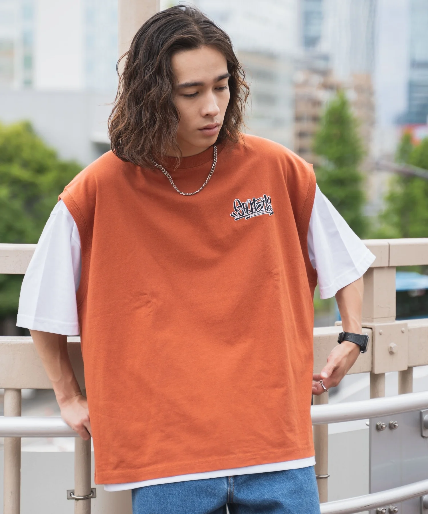 アクセ付きアンサンブルカットベストT - Image 3