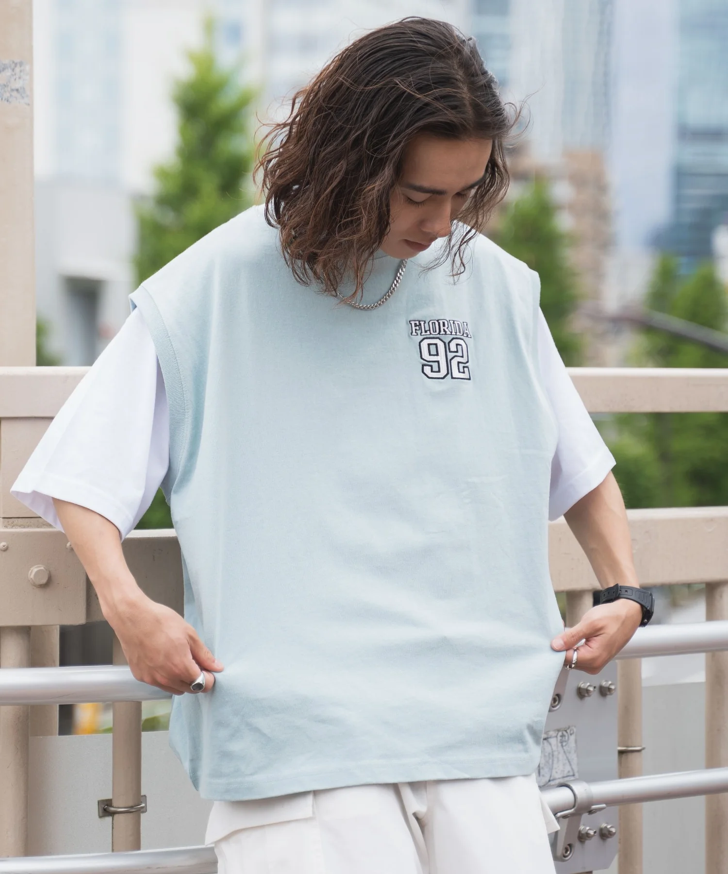 アクセ付きアンサンブルカットベストT - Image 4