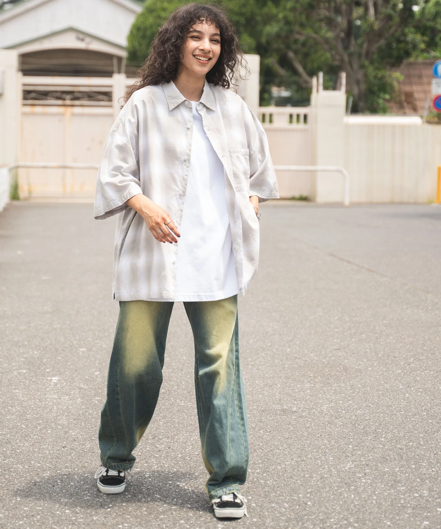 オンブレチェックBIGシャツ - Image 13