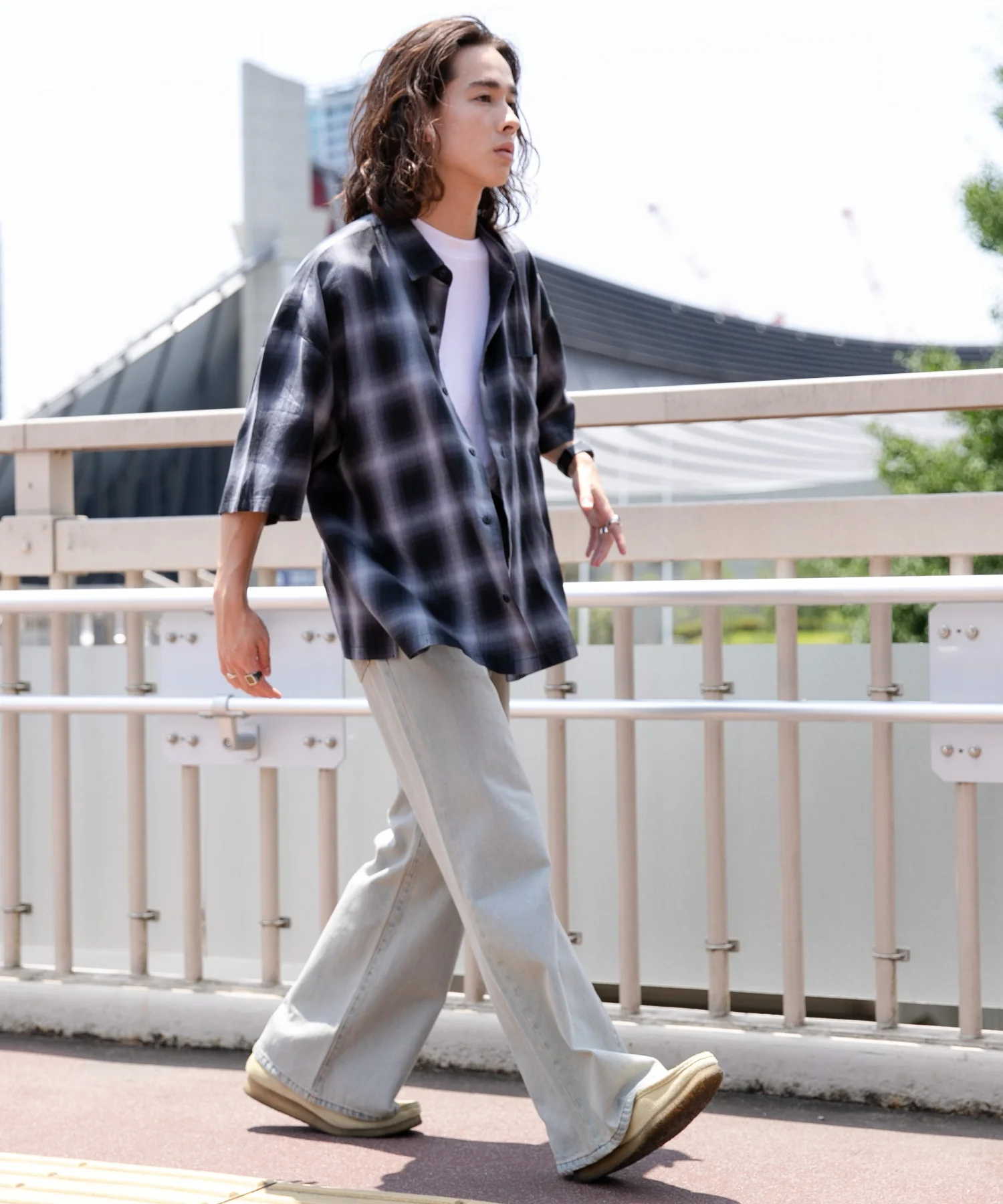 オンブレチェックBIGシャツ - Image 22